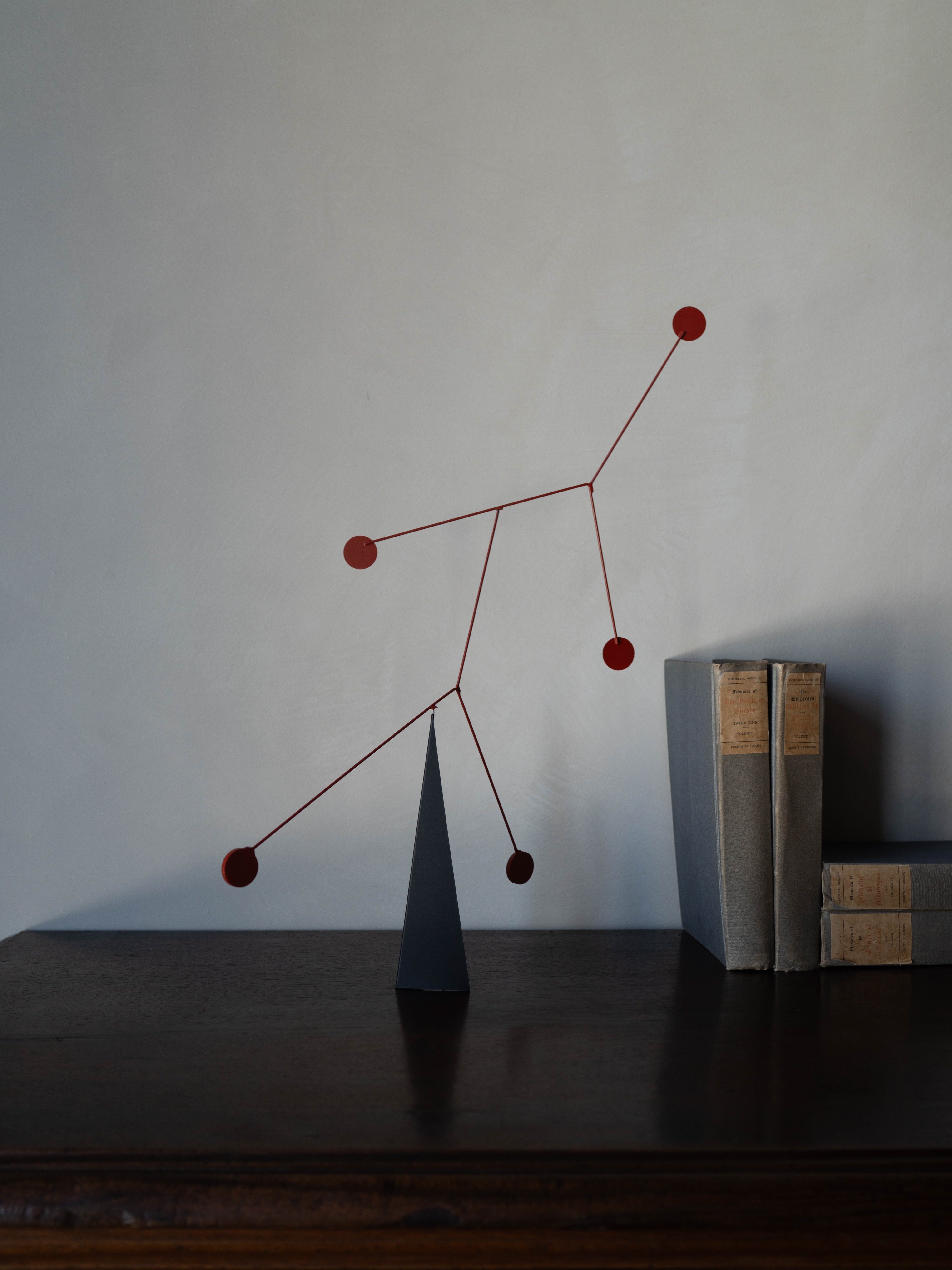 Modernist Metal Stabile Tabletop Sculpture