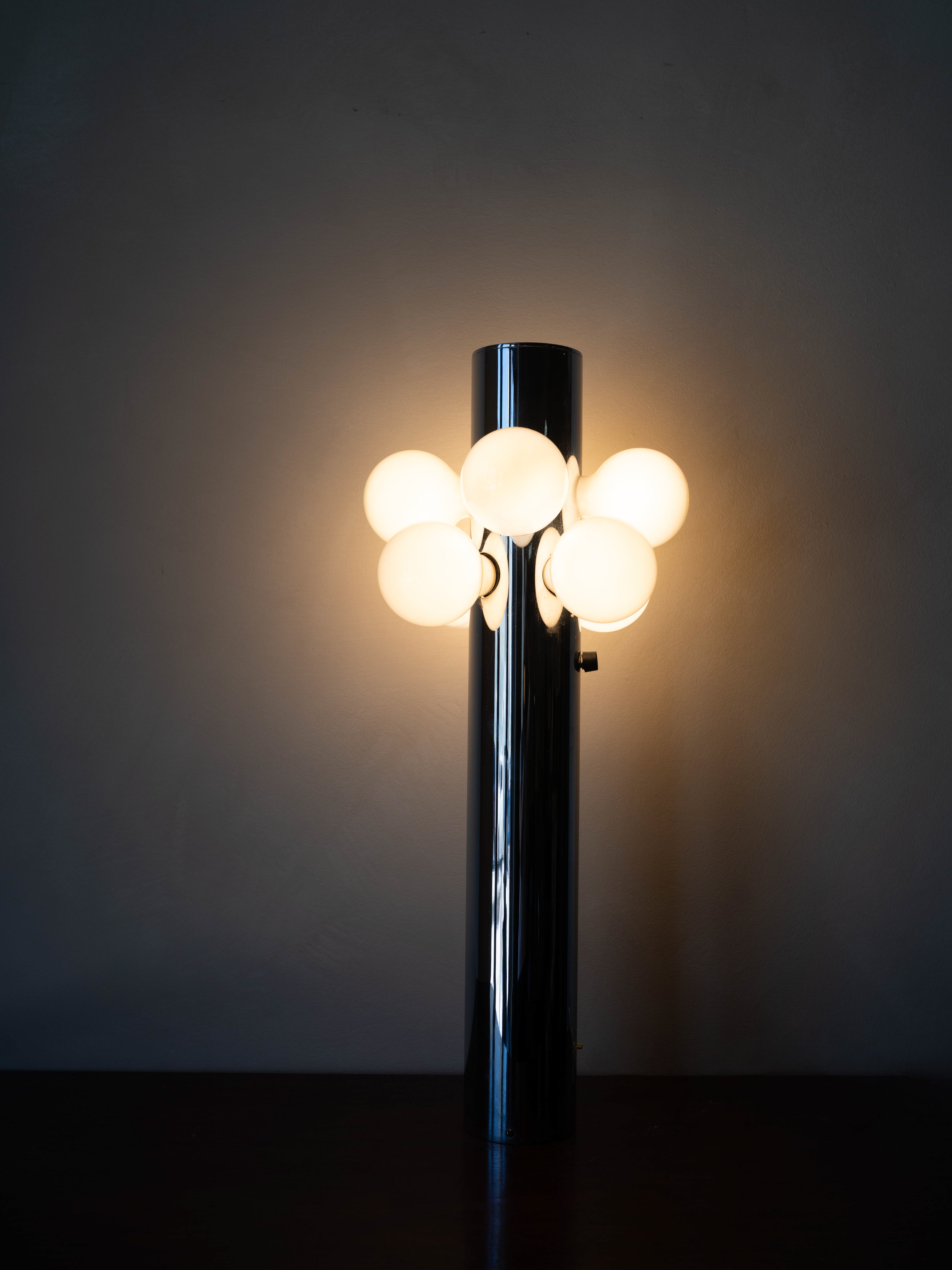Robert Sonneman Attributed Column Table Lamp