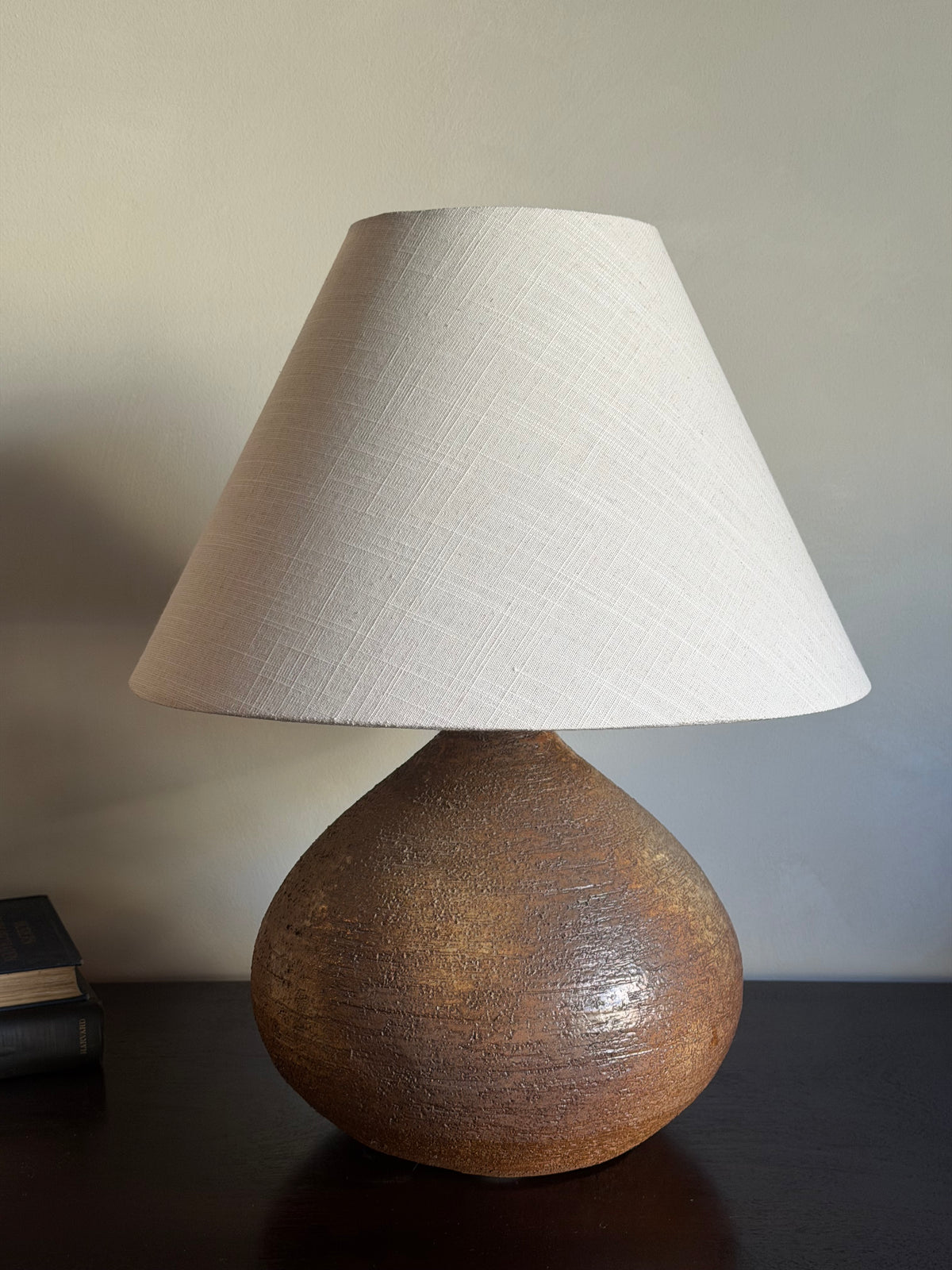 Antique Stoneware Table Lamp