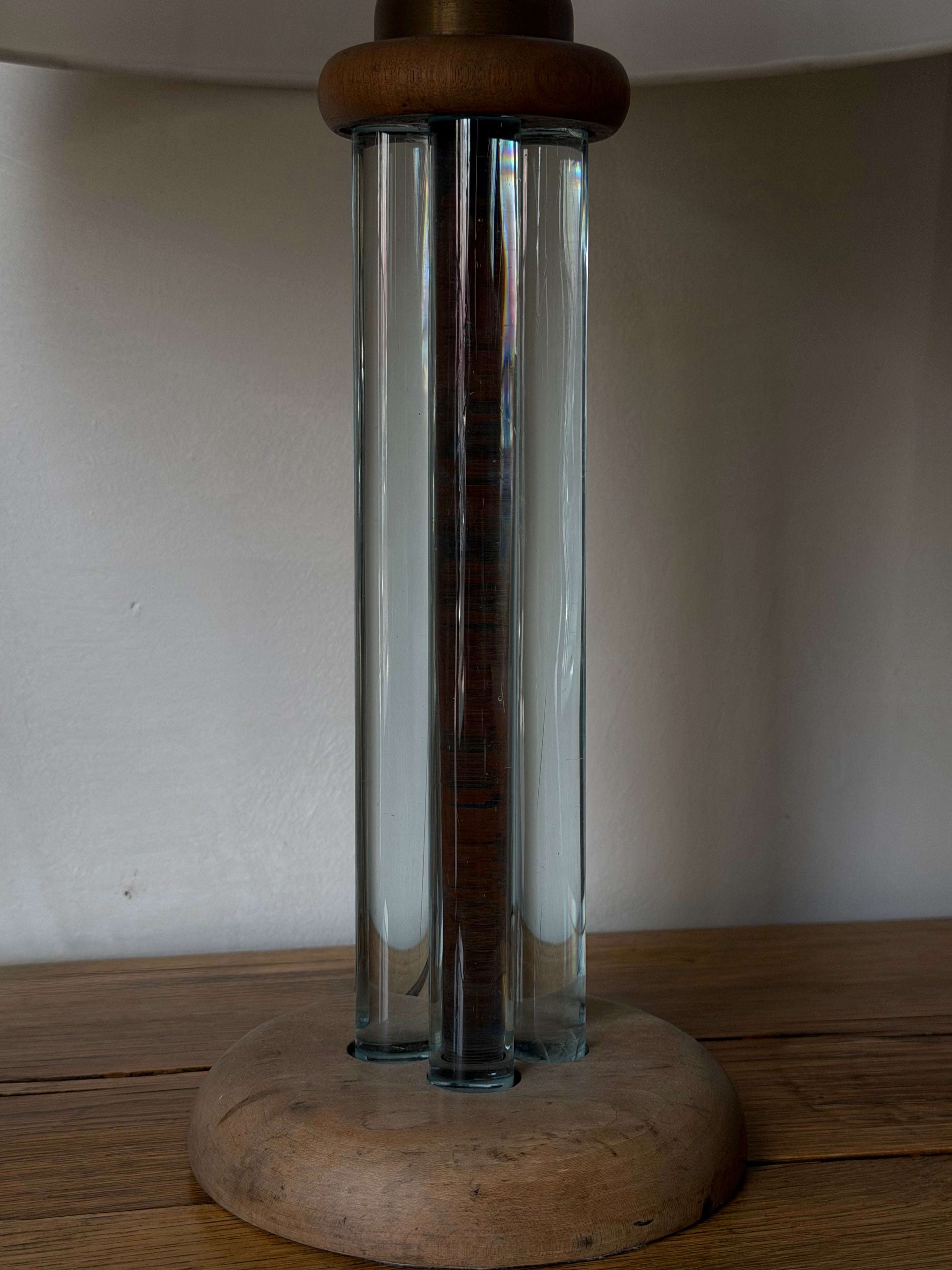 Vintage Glass Cylinder Lamp