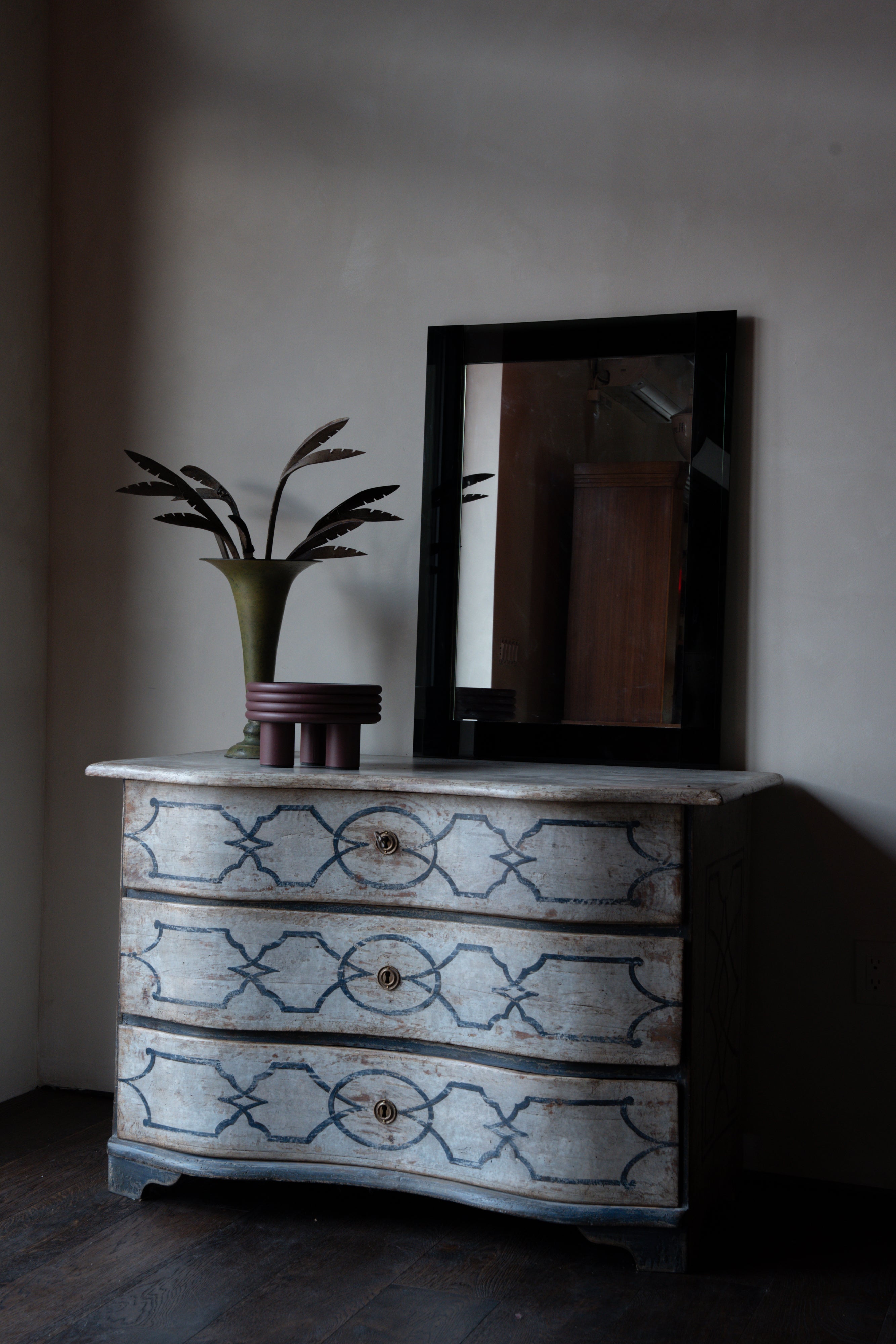 Smoked Glass Framed Mirror