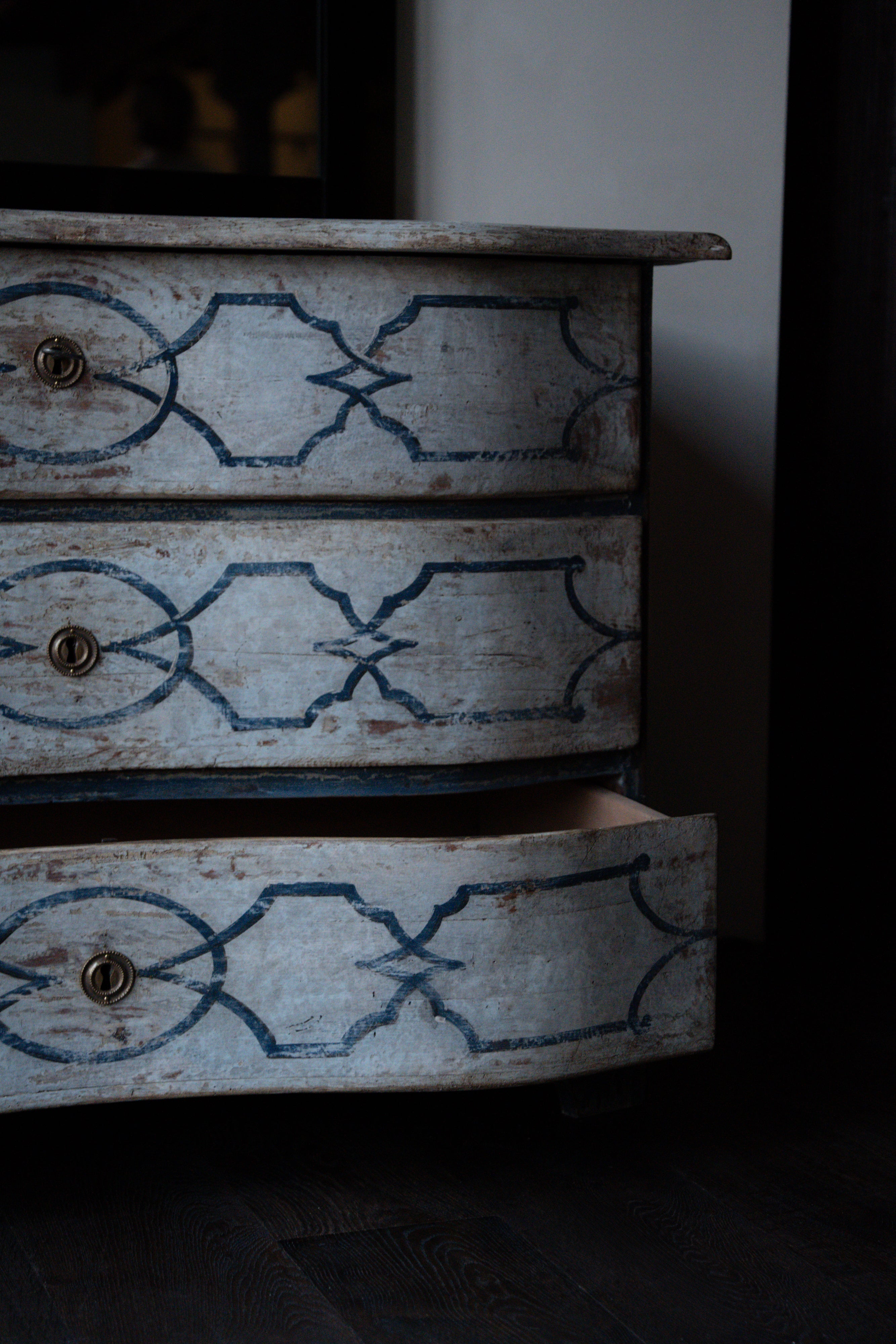 Hand-painted 18th c Italian Dresser