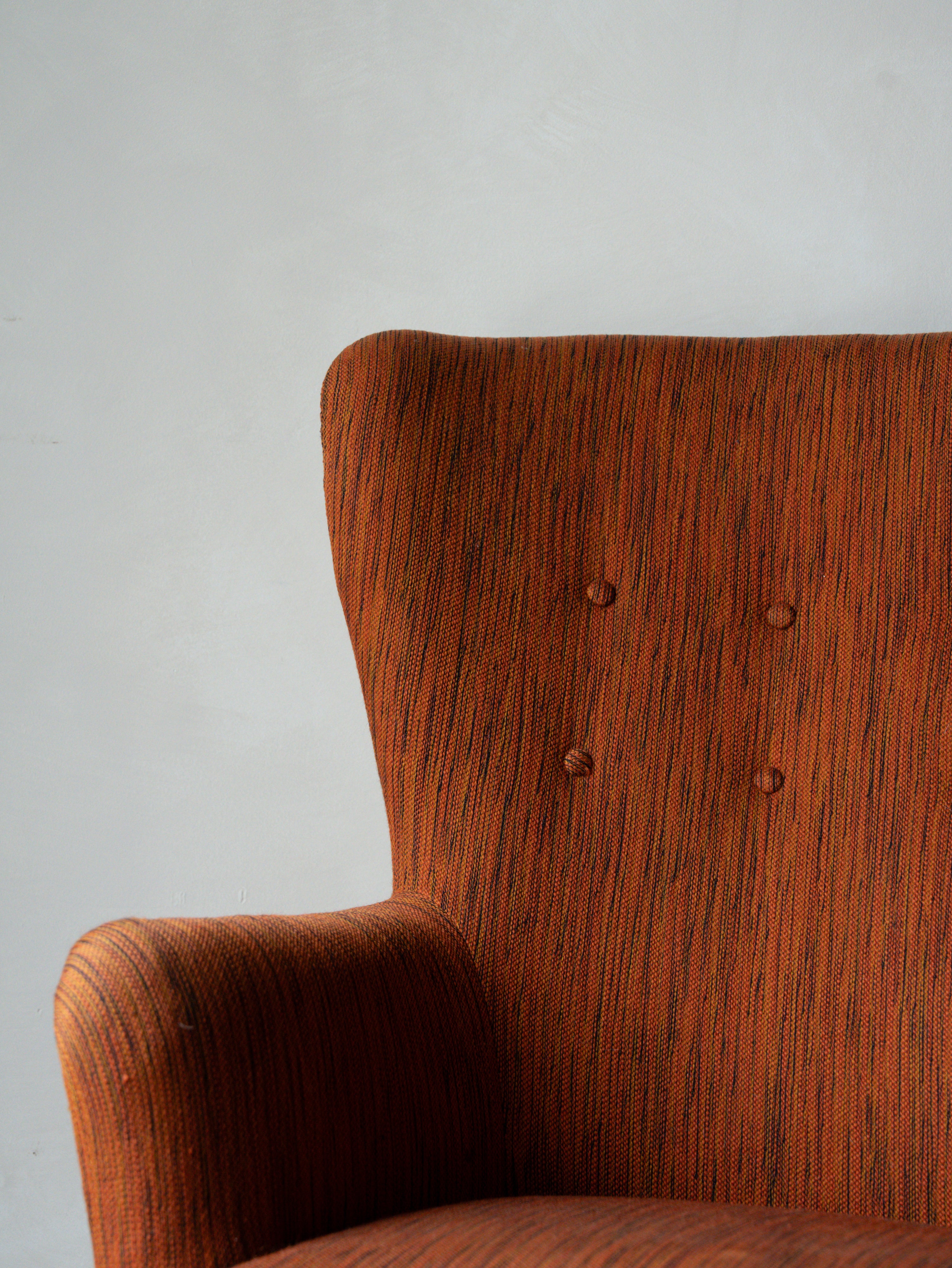 Highback Lounge Chair by Hvidt & Molgarrd-Nielsen for Fritz Hansen, c. 1940