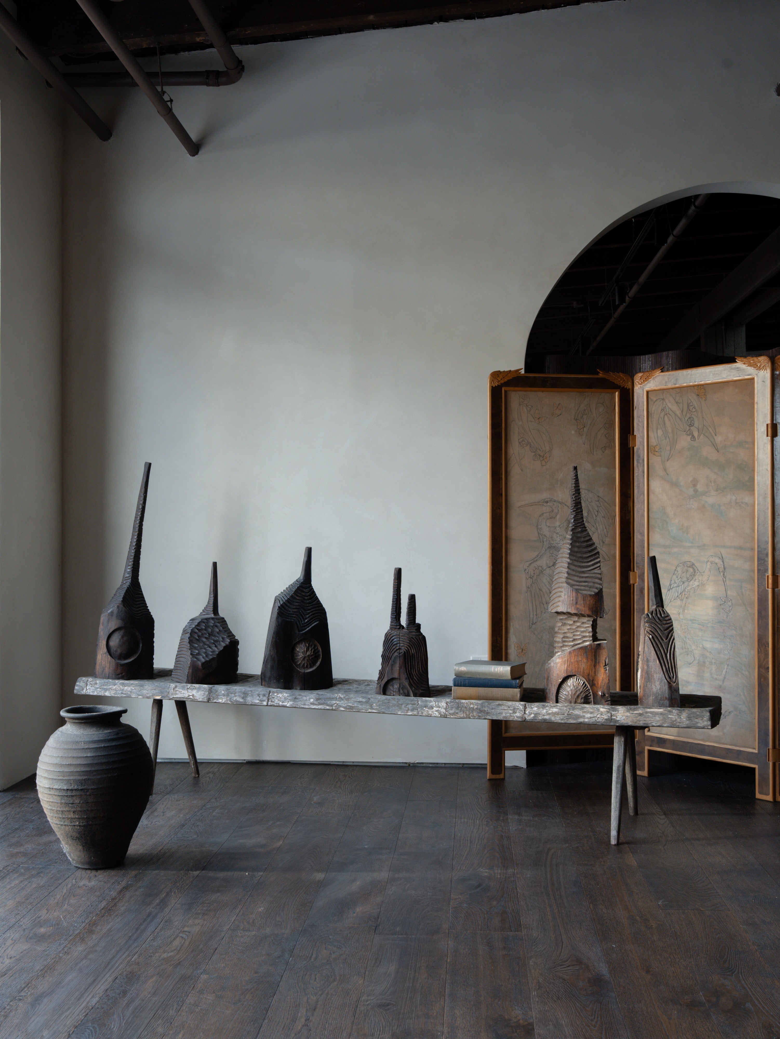 Black Wood Sculptures