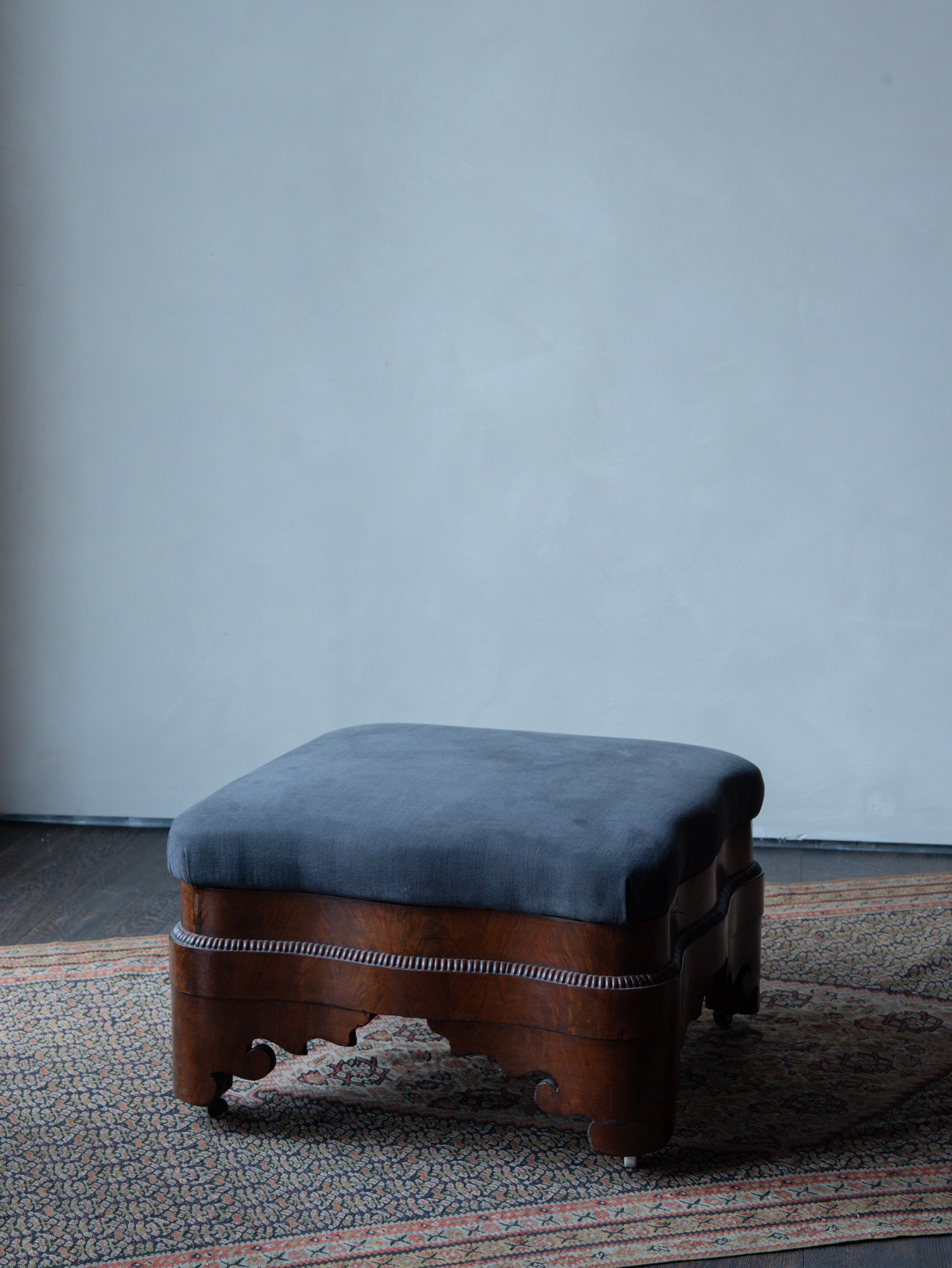 Walnut Stool, c.1830