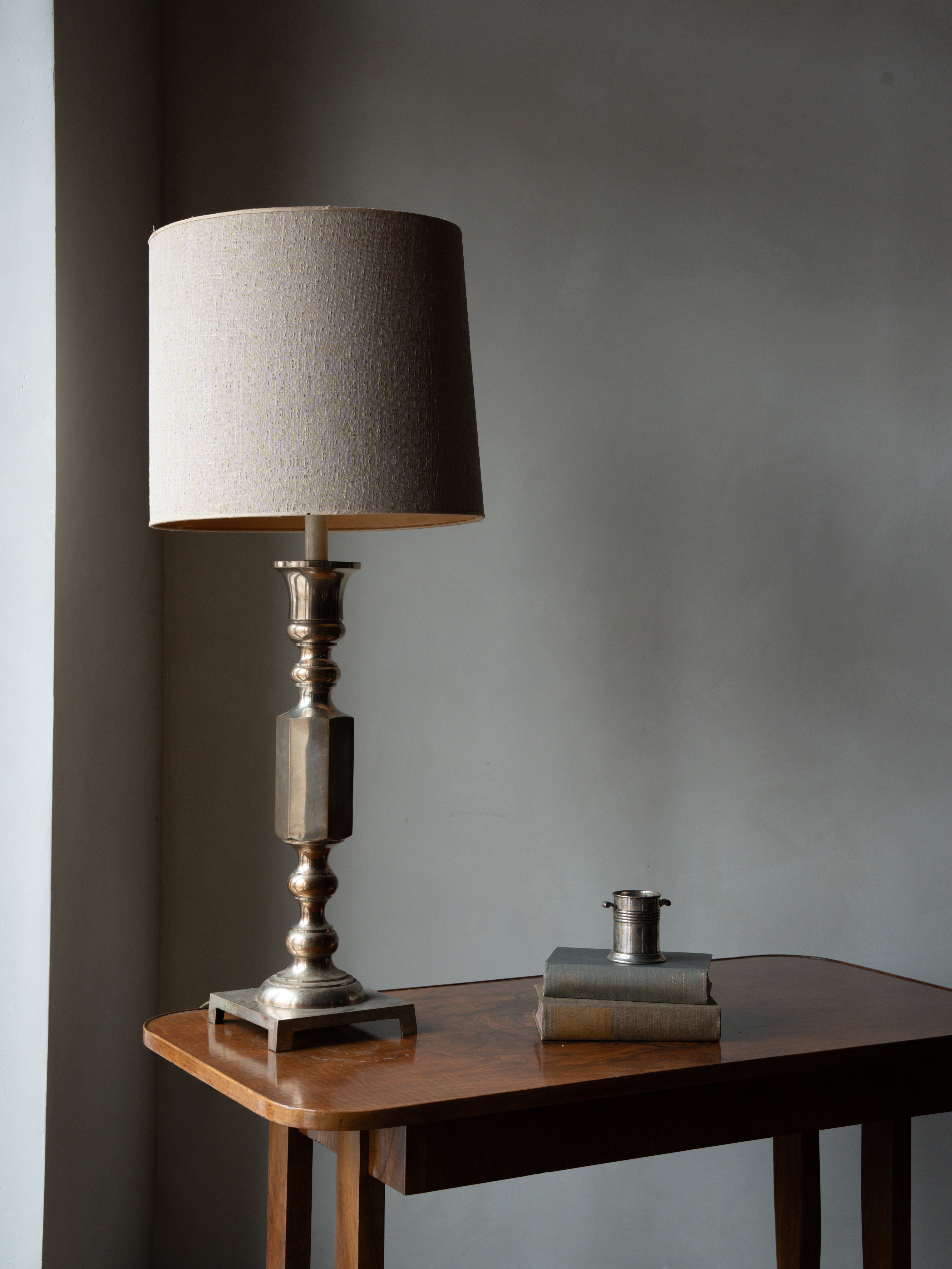 Nickel Plated Table Lamp