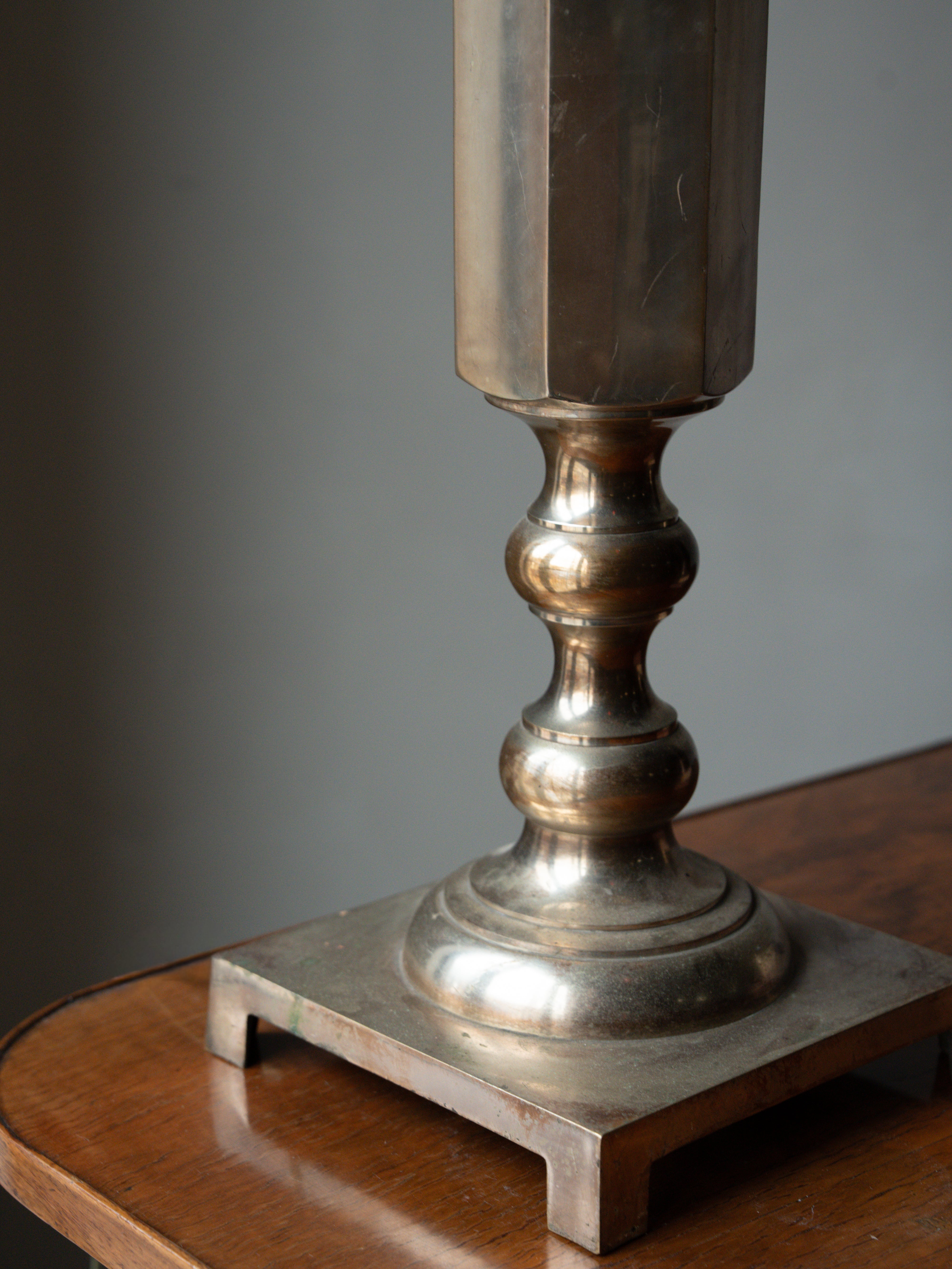 Nickel Plated Table Lamp