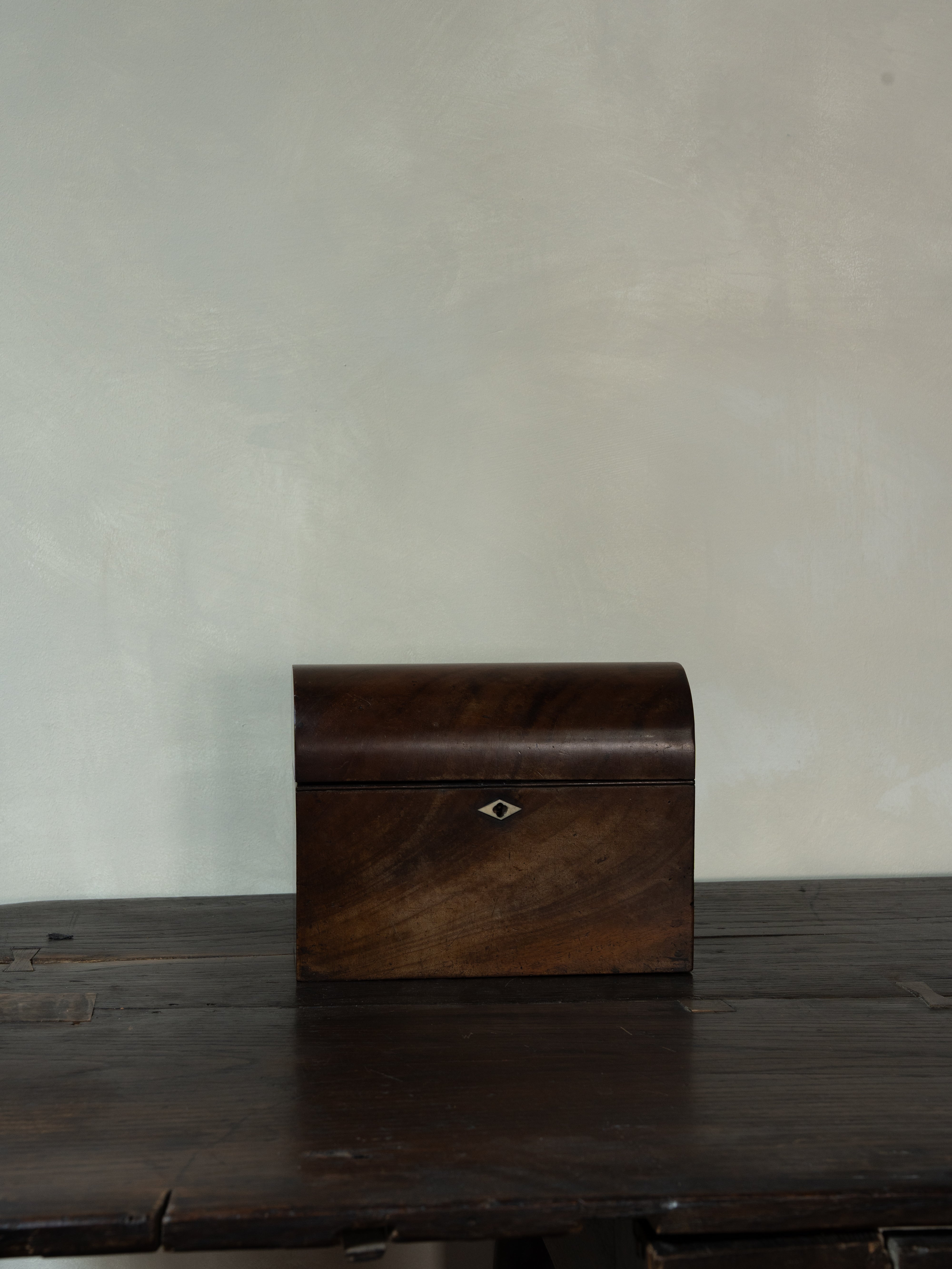 English Mahogany Jewelry Box