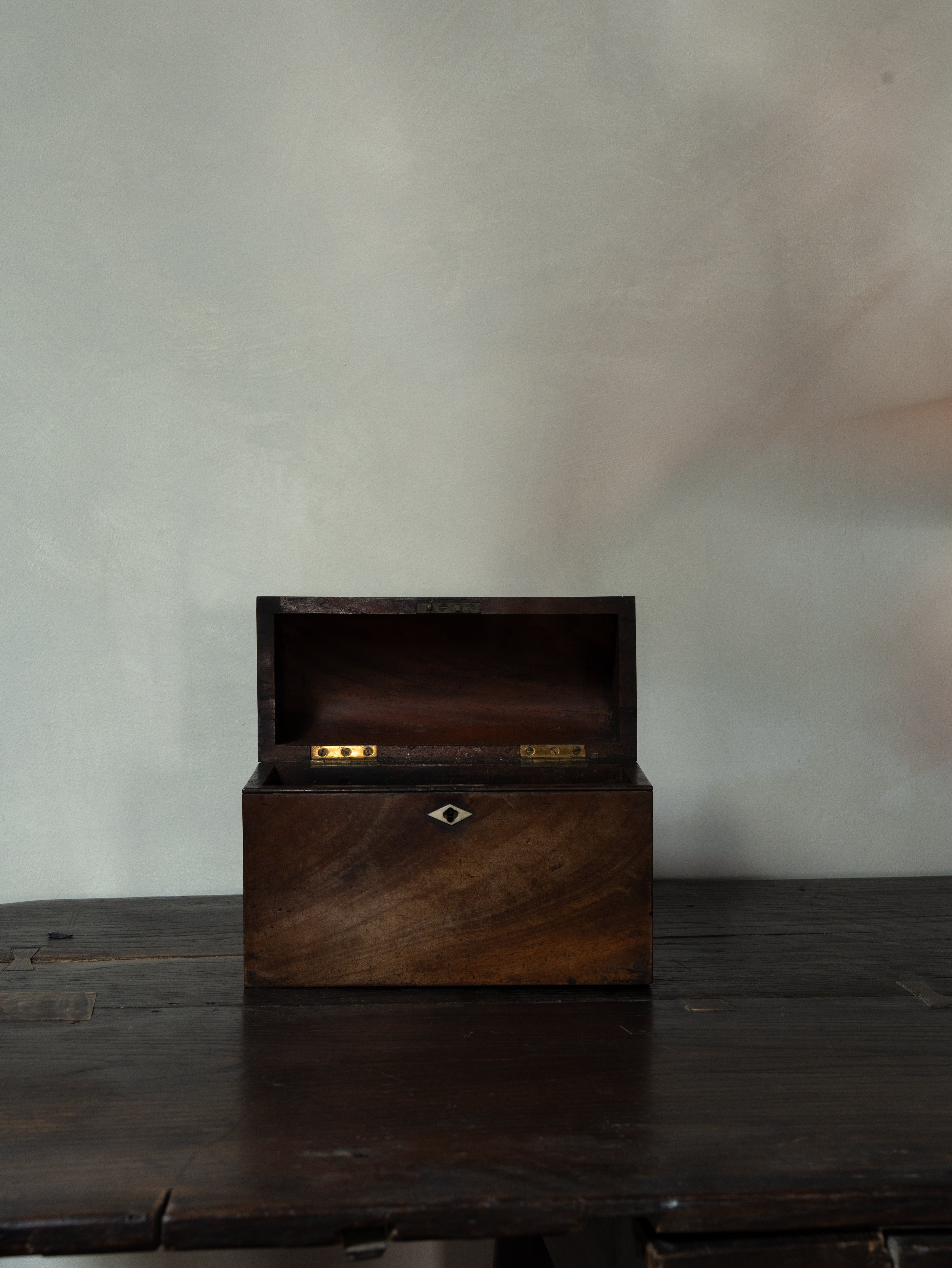 English Mahogany Jewelry Box