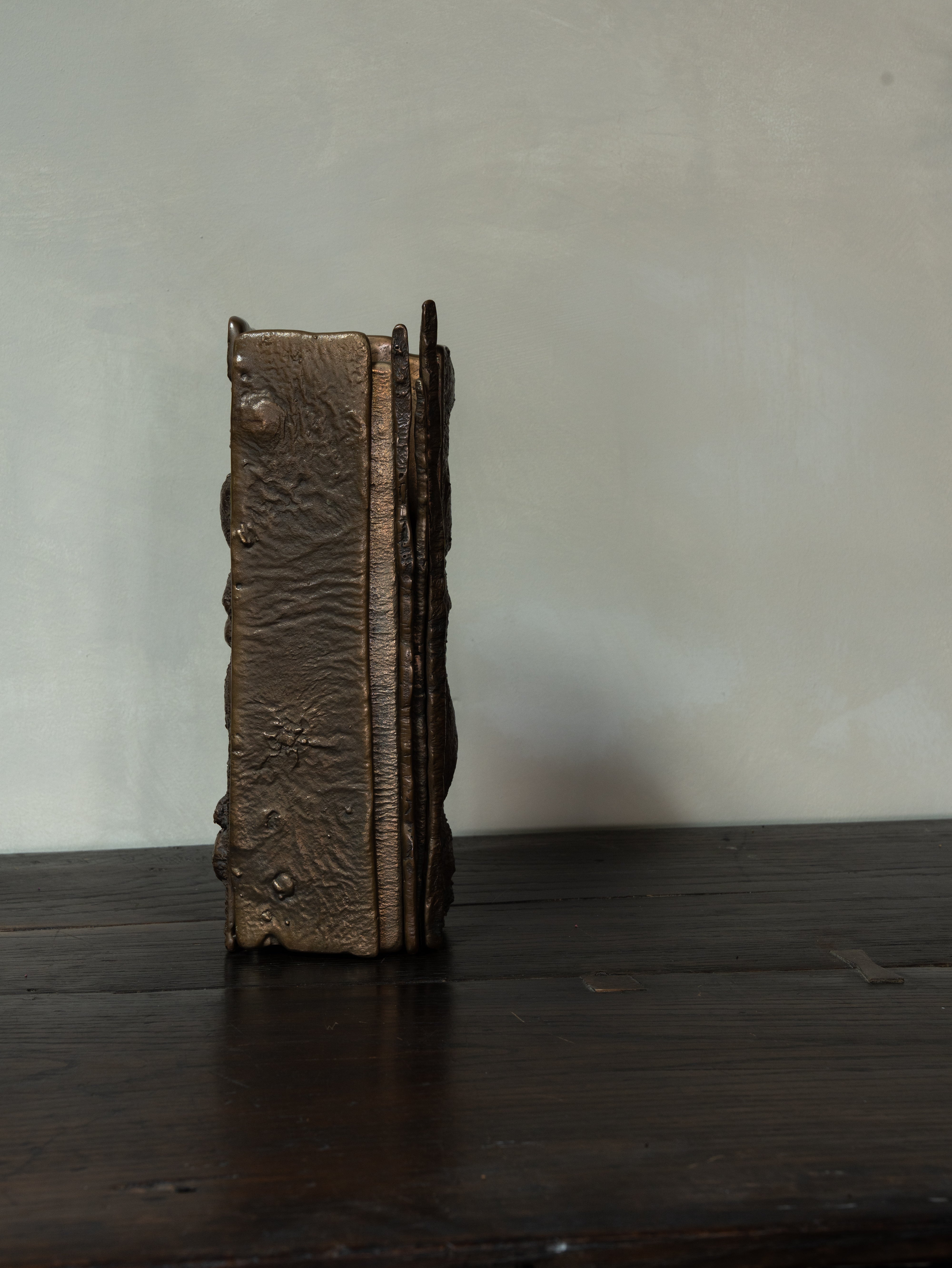 Cast Bronze Brutalist Object