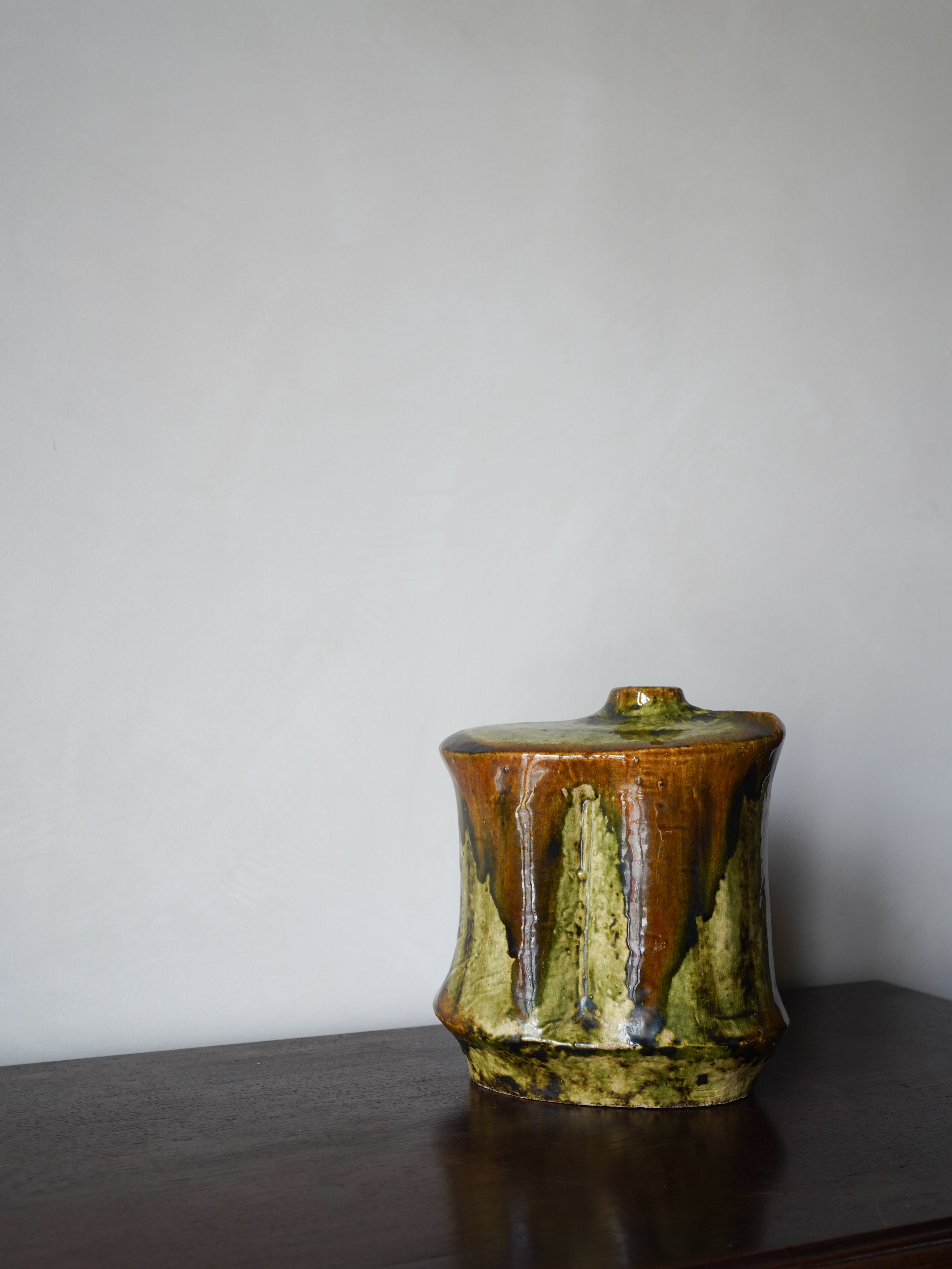 Hungarian Drip Glaze Ceramic Vase