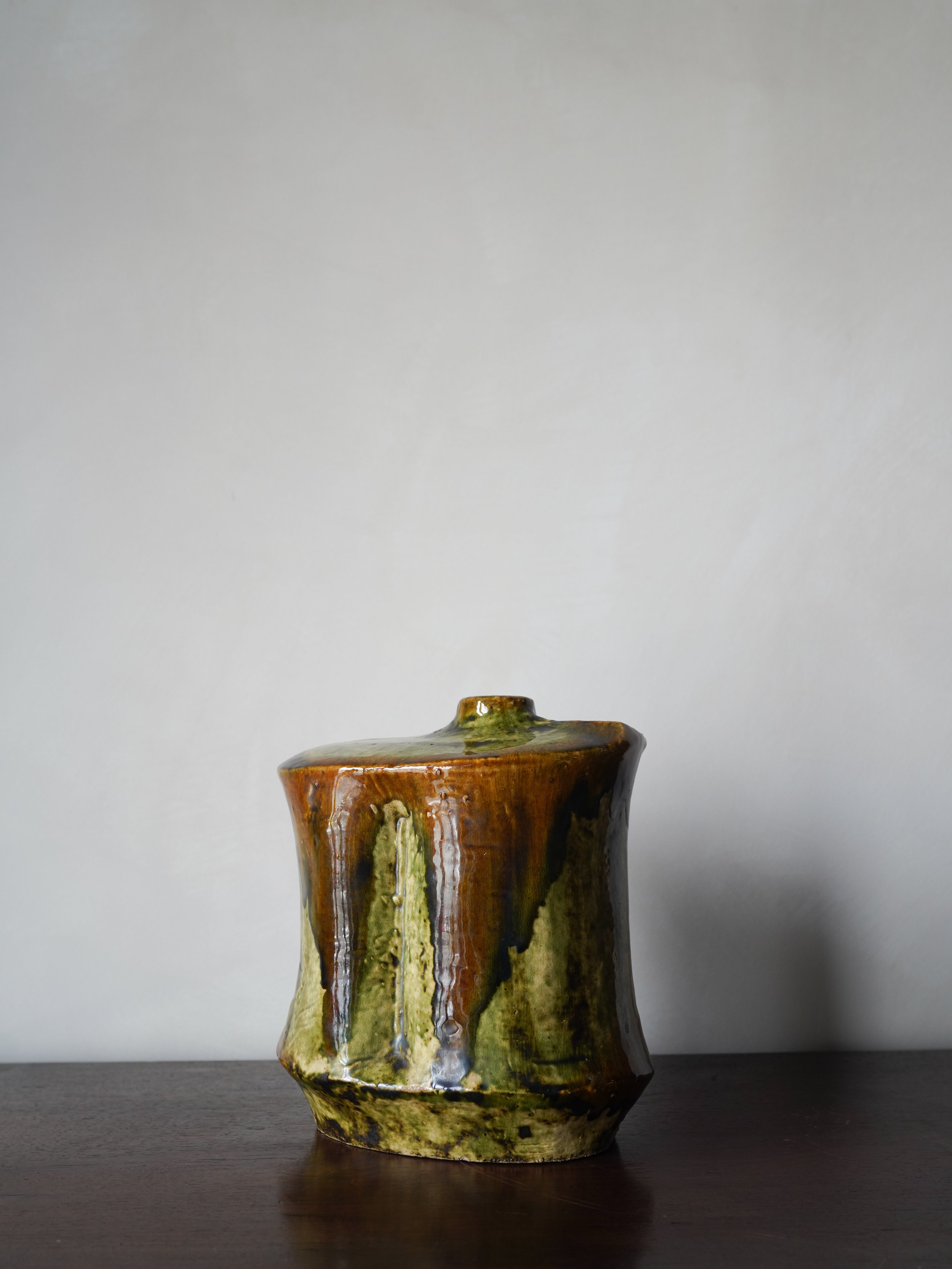 Hungarian Drip Glaze Ceramic Vase