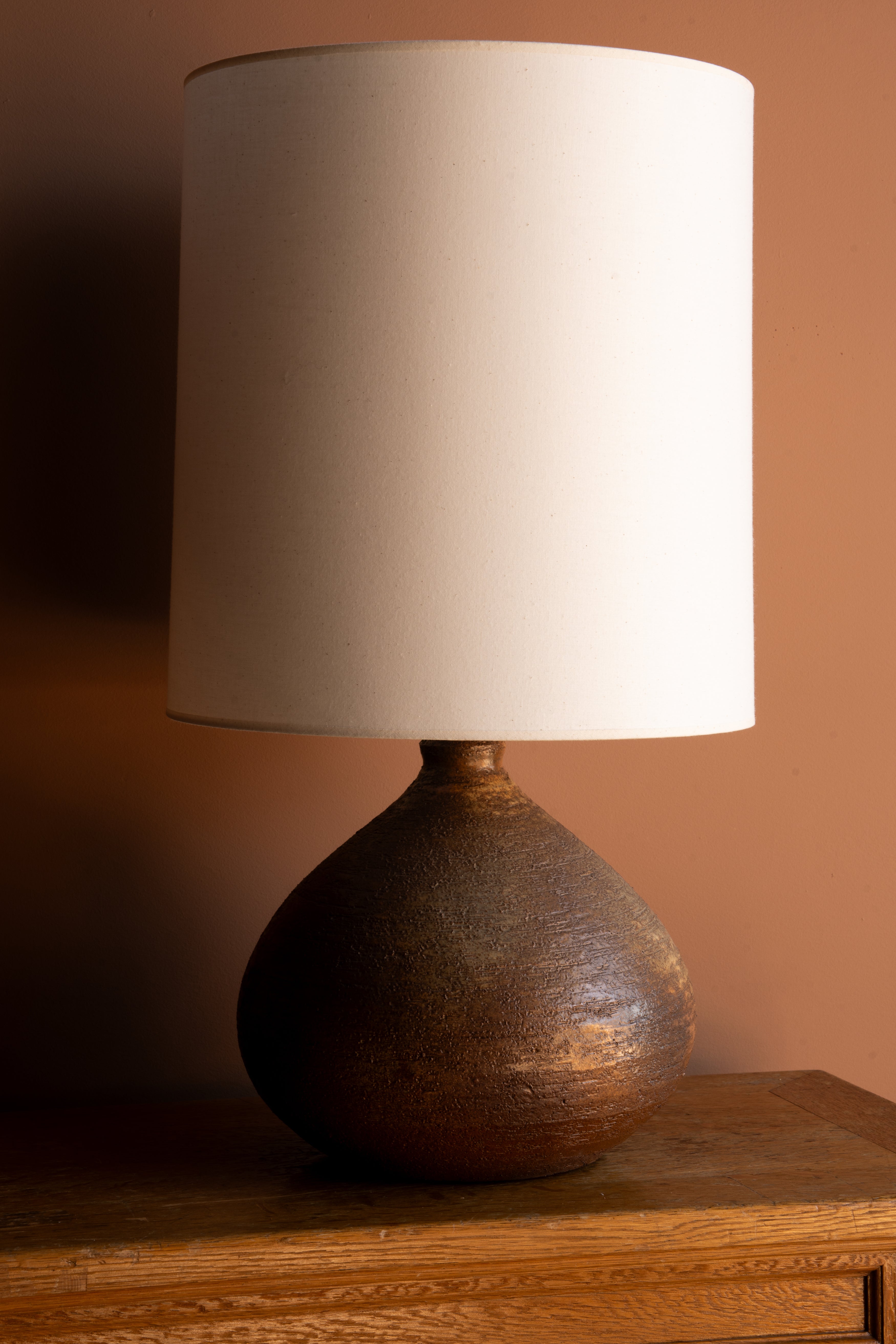 Antique Stoneware Table Lamp