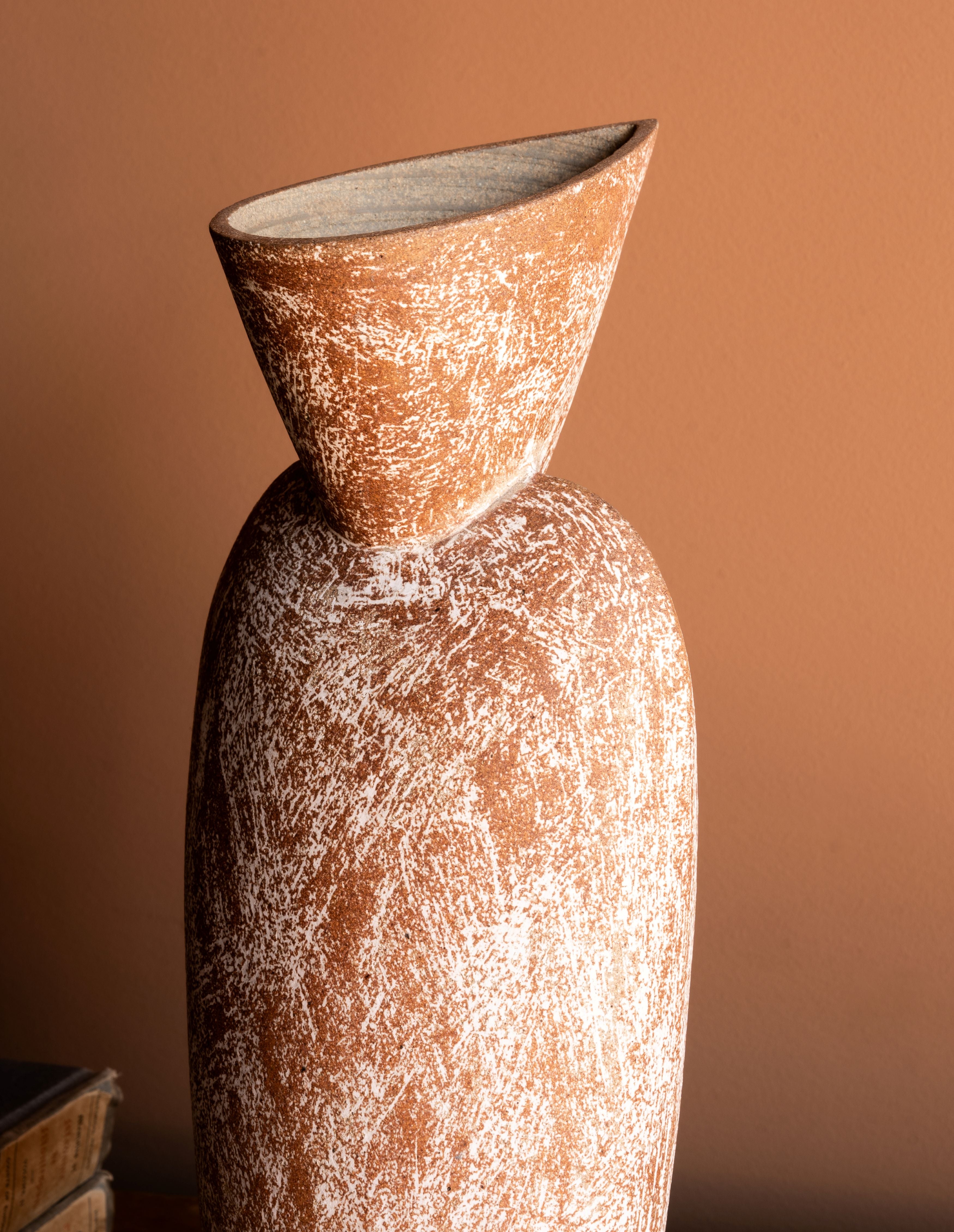 Parisian Asymmetrical Ceramic Vase