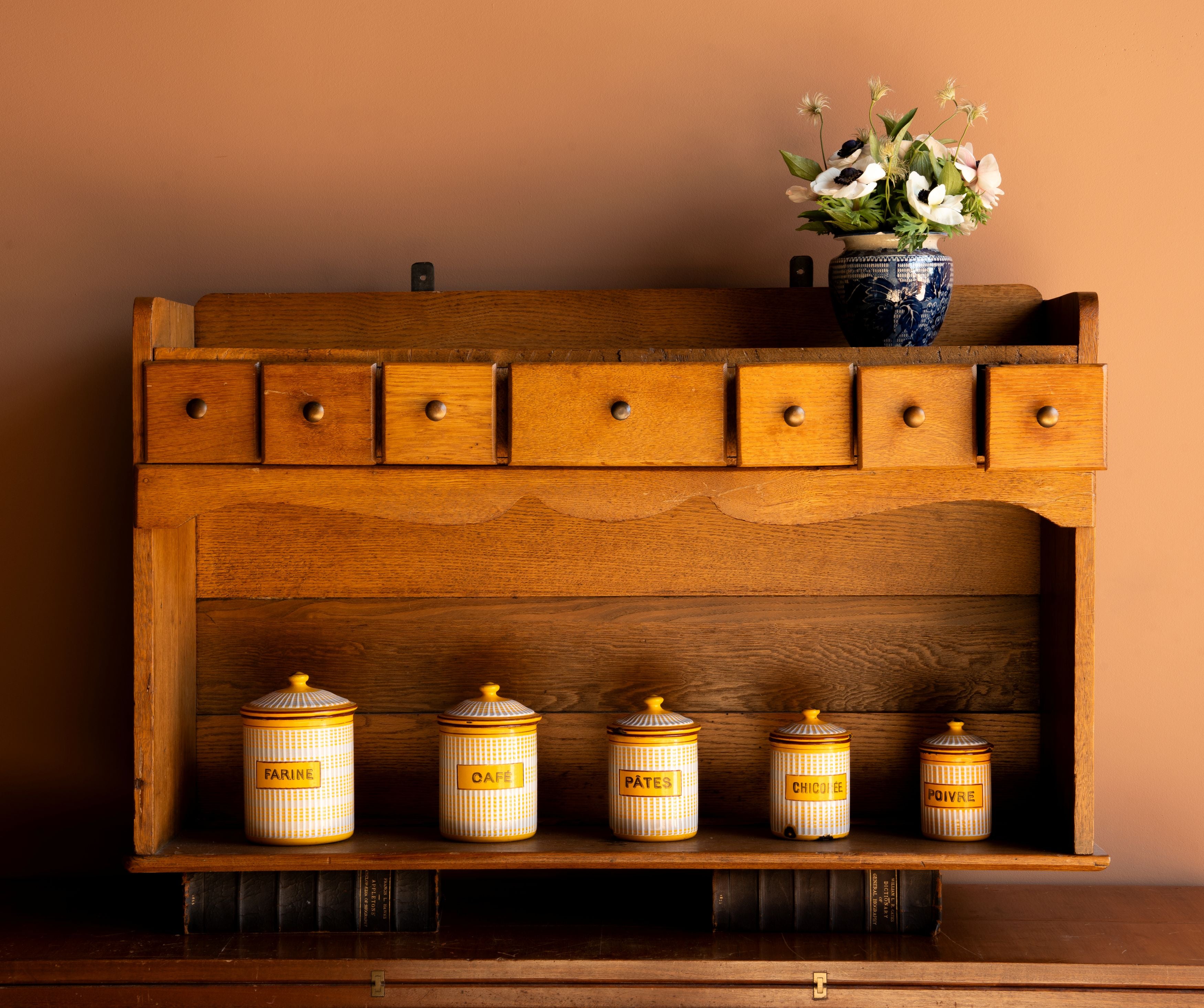 Early 20th Century Wall Mounted Oak Cabinet