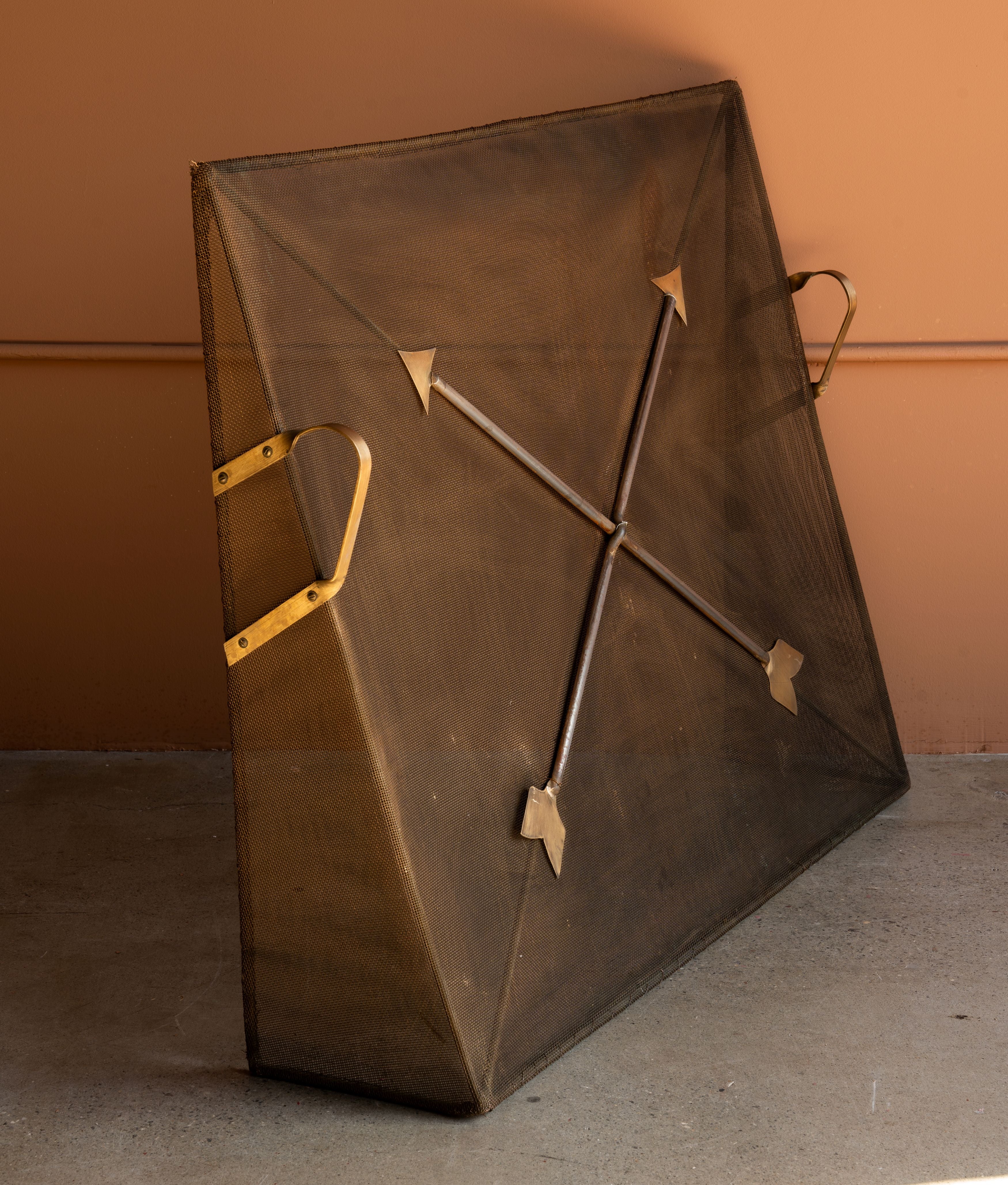 Antique Art Deco Fireplace Screen