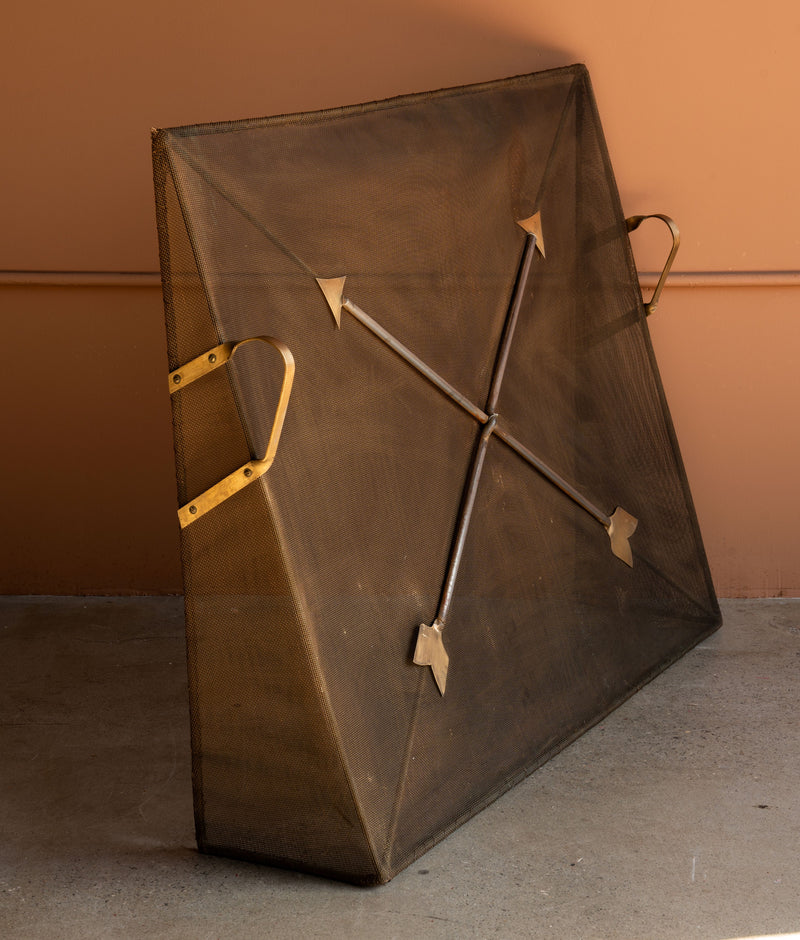 Antique Art Deco Fireplace Screen