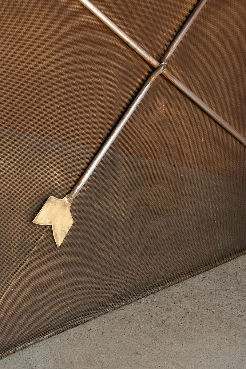 Antique Art Deco Fireplace Screen