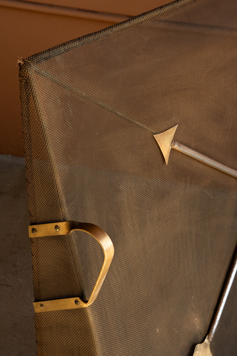 Antique Art Deco Fireplace Screen