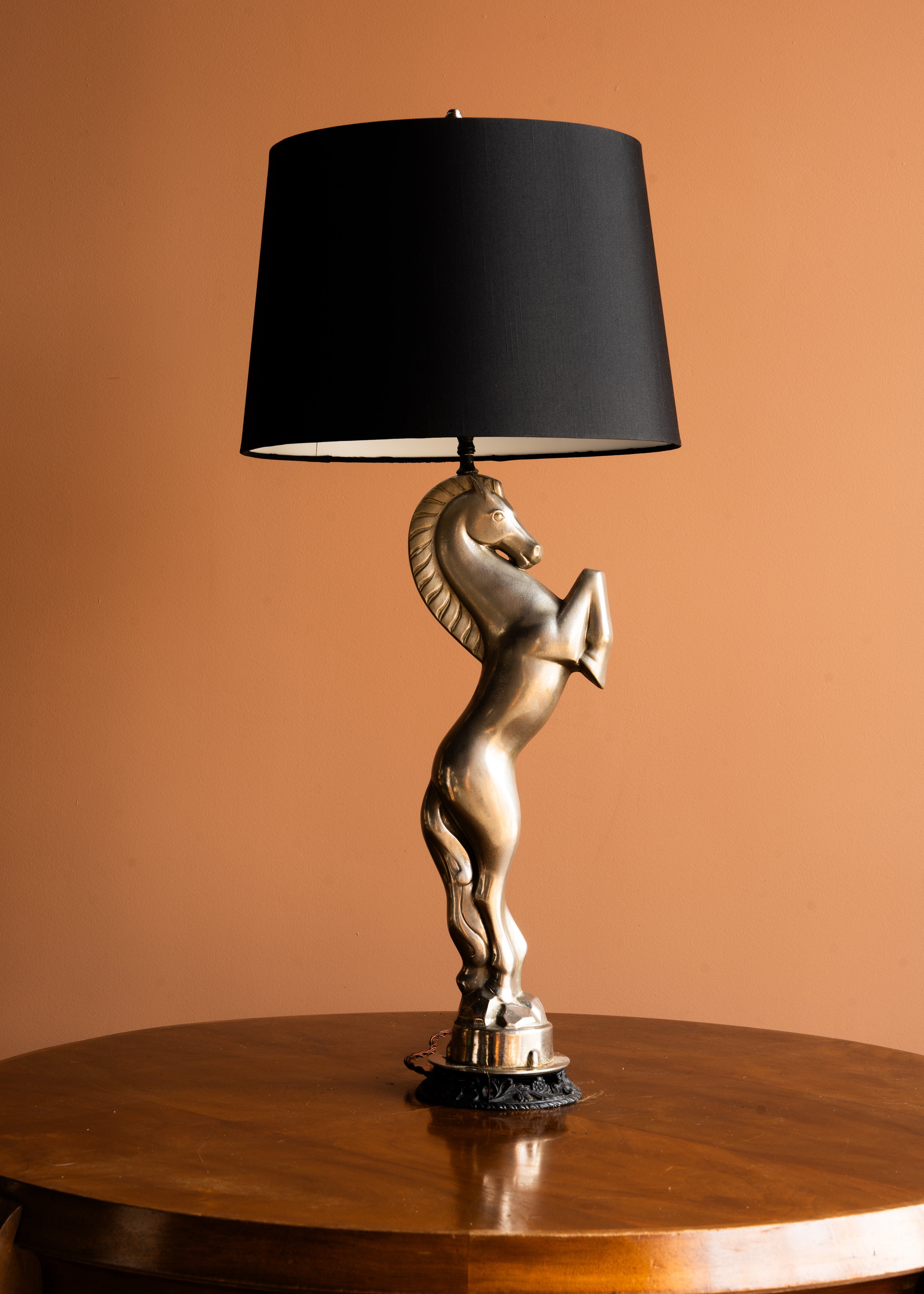 Art Deco Horse Lamp