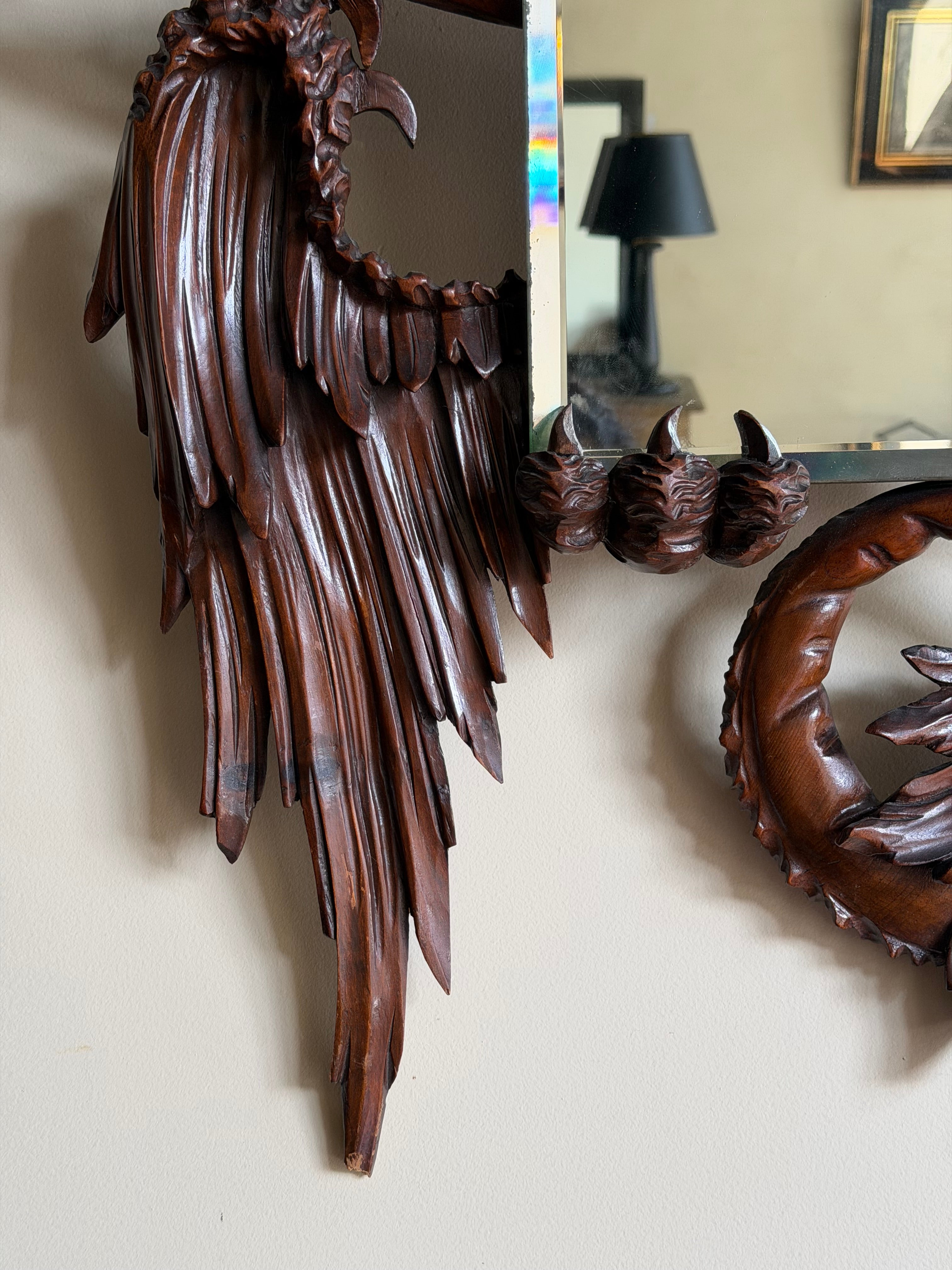Mirror with Carved Dragon att. Gabriel Viardot