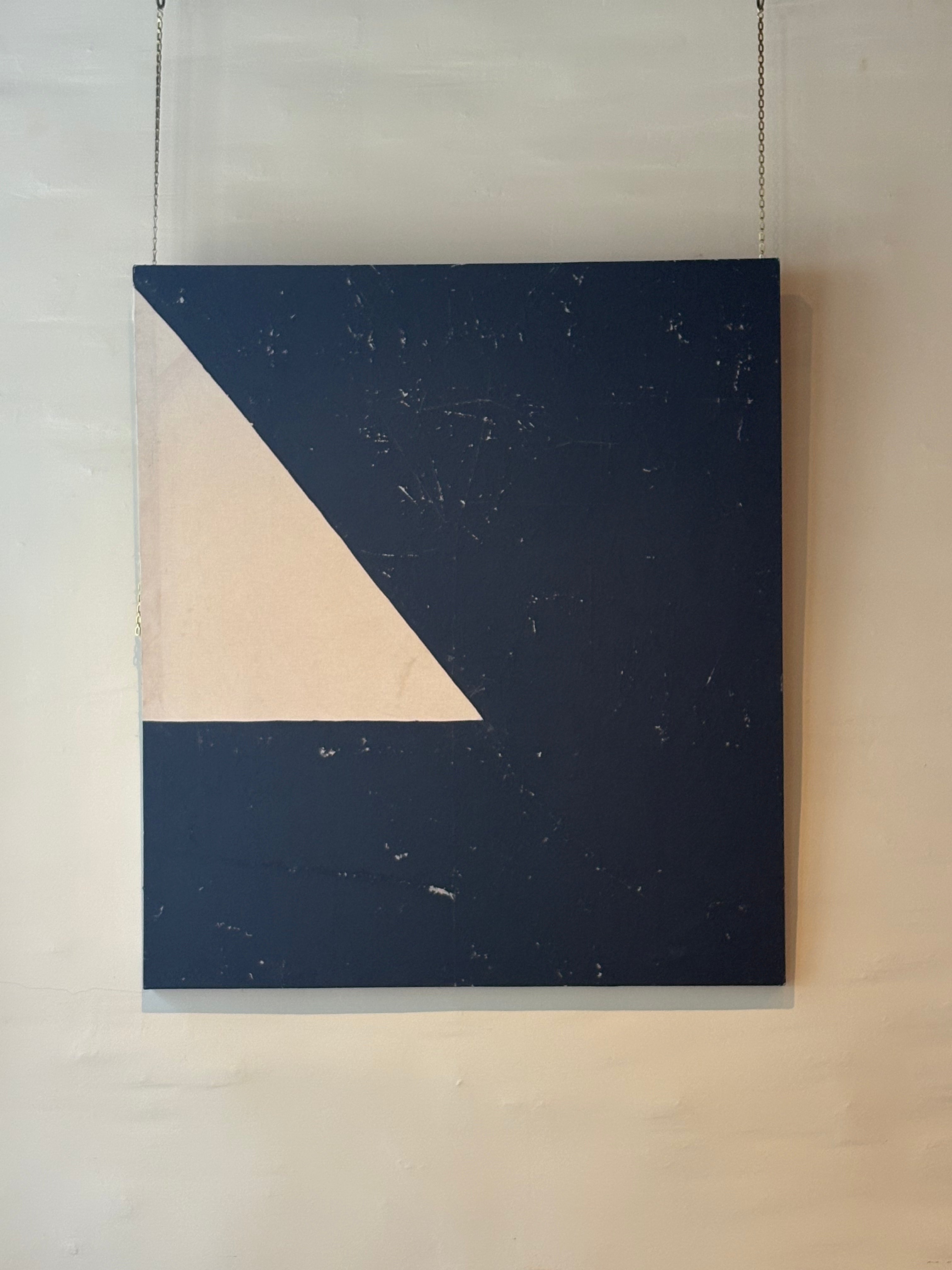 Ivory & Black Abstract Painting