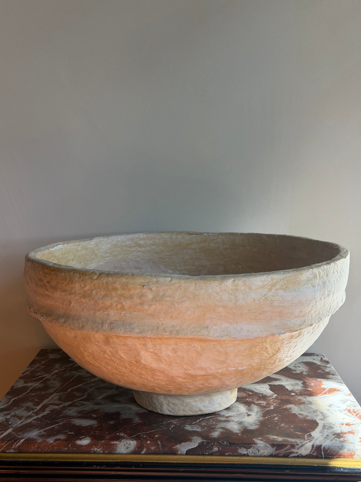 Paper Mache Decorative Bowl, Large