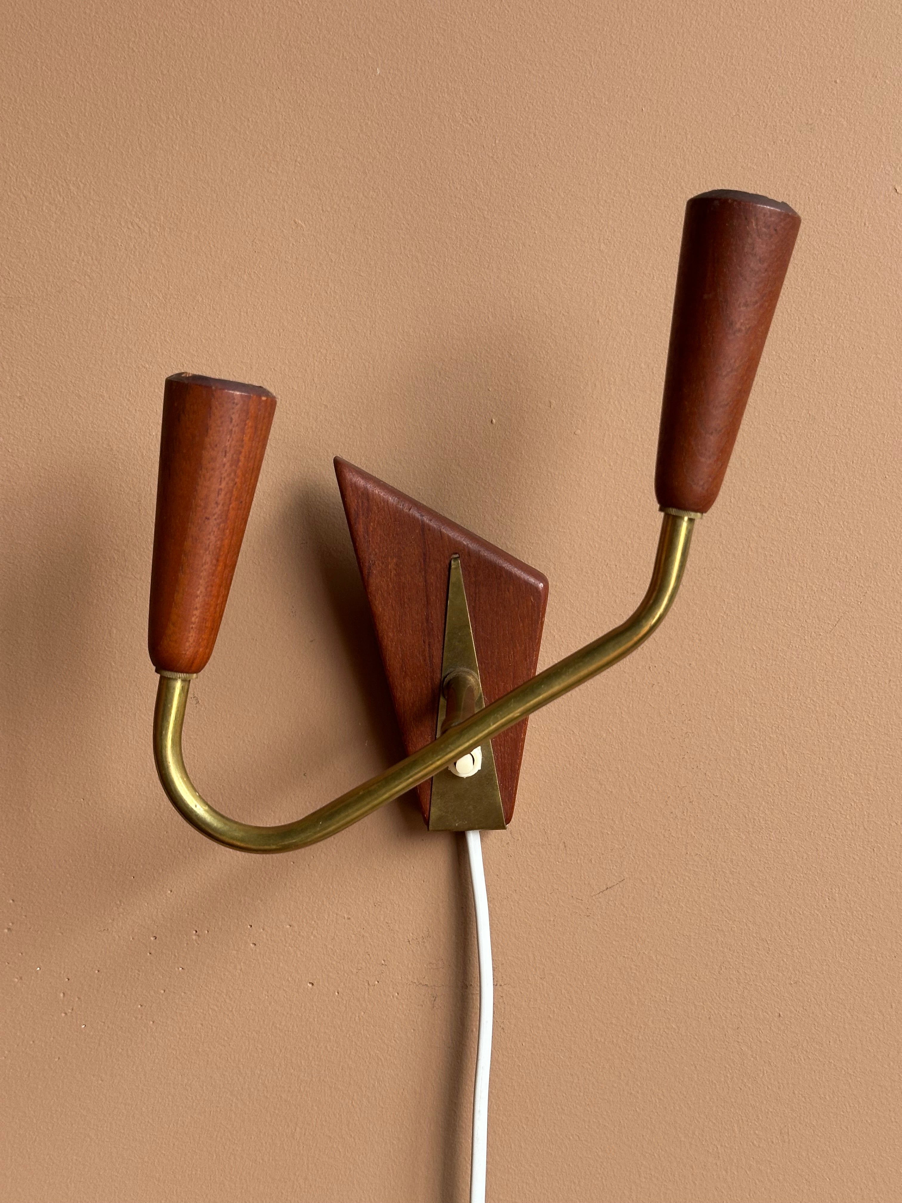 Mid-Century Wall Sconces, Pair