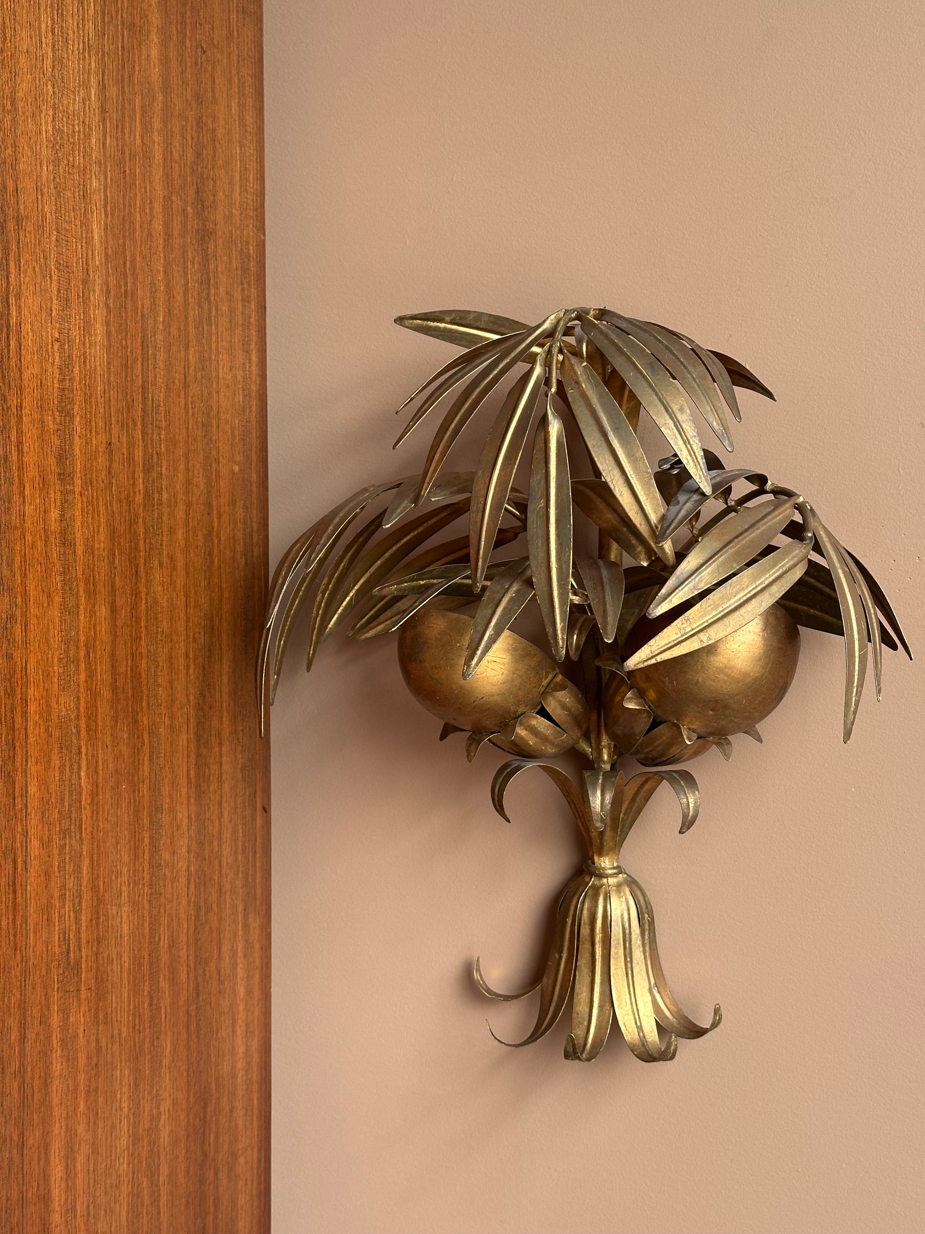 Gilt 'Coconut' Sconce by Hans Kögl