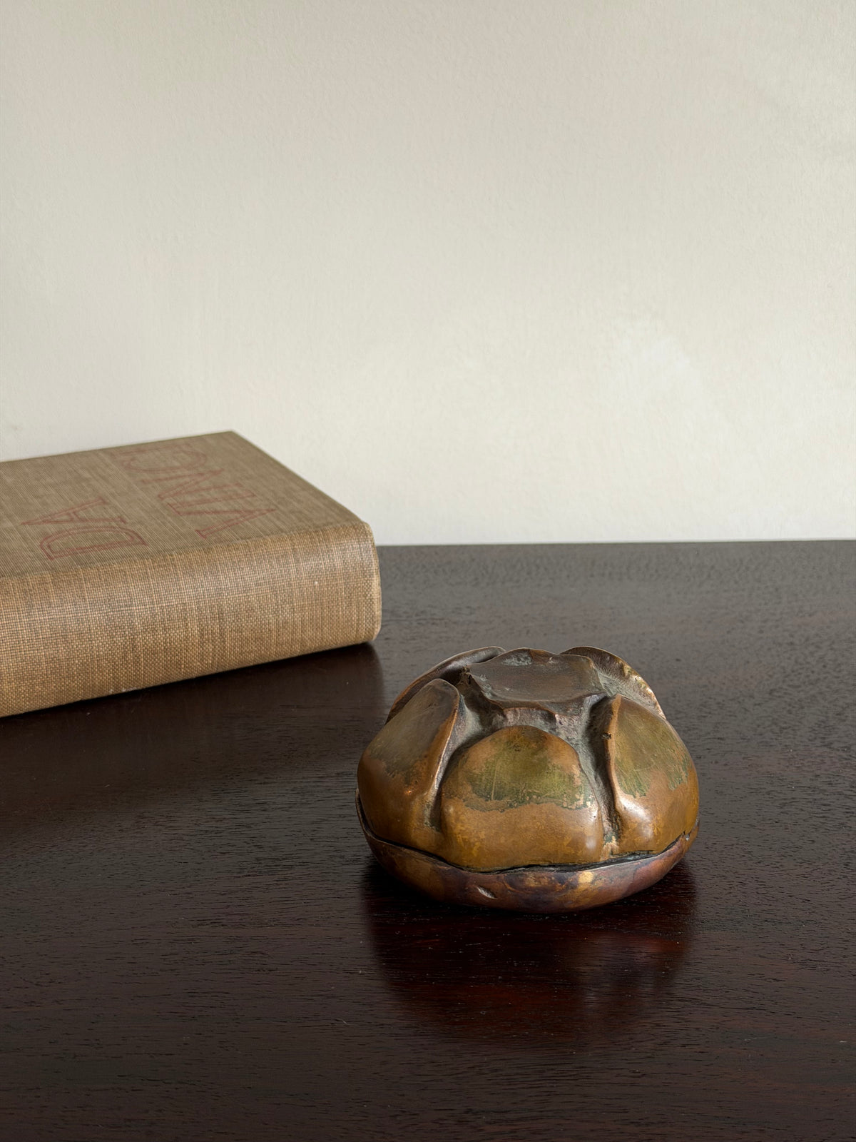 Sculptural Bronze Lidded Box, Signed G. Quadrio