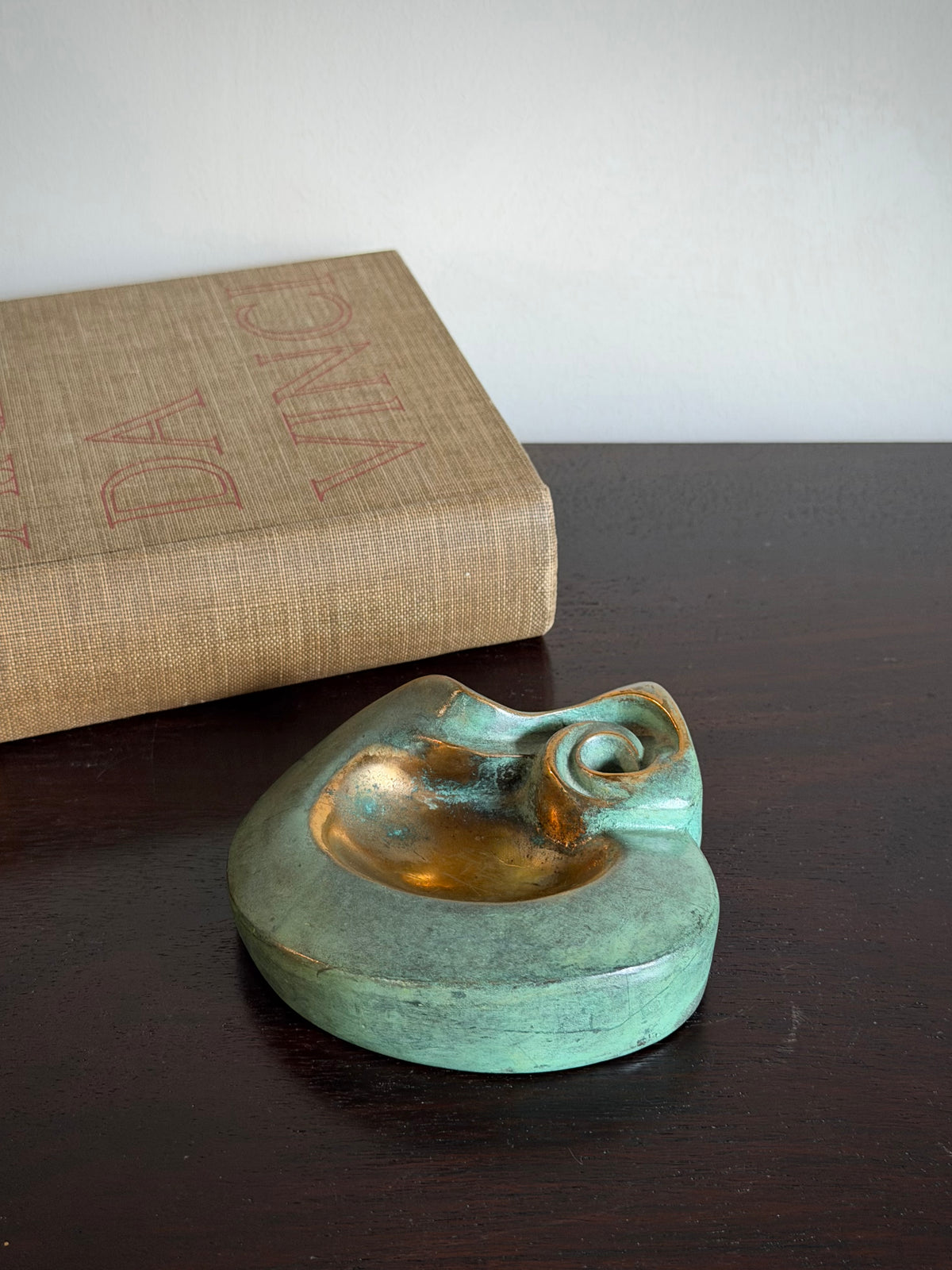 Signed French Modernist Patinated Bronze Sculpture