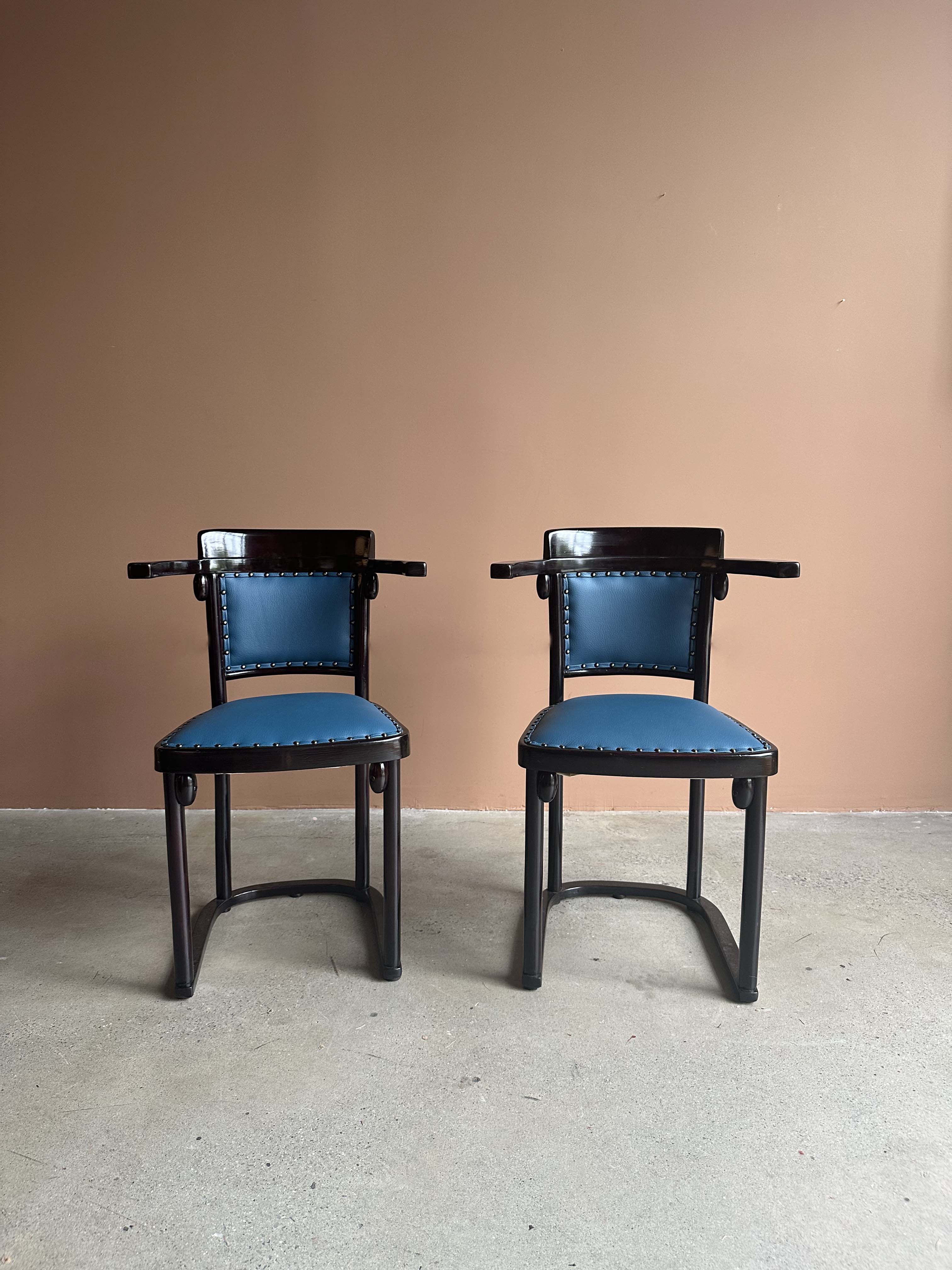 Fledermaus Chairs by Josef Hoffman for Thonet, Pair