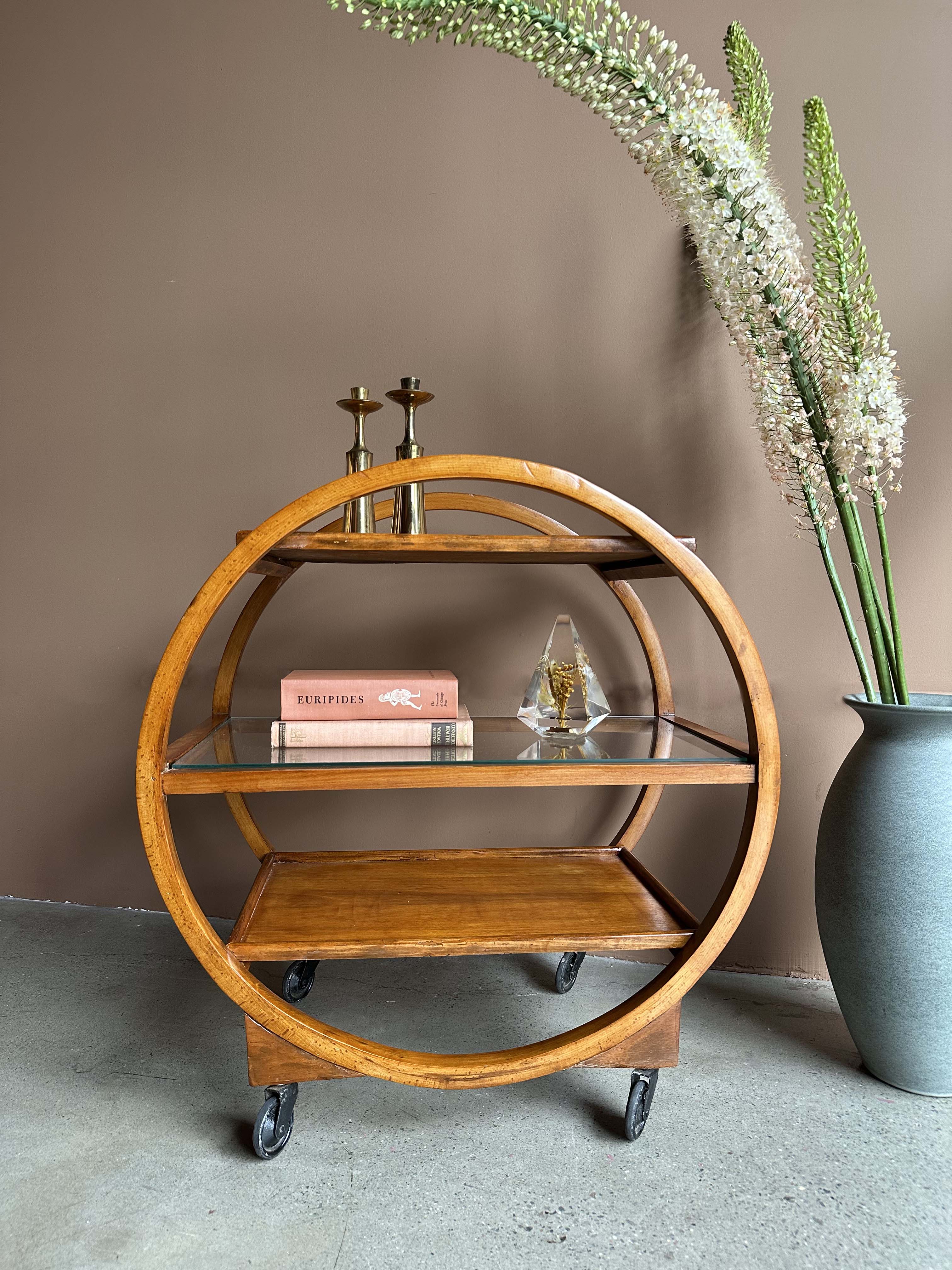 Bentwood Bar Cart by Thonet, c. 1935