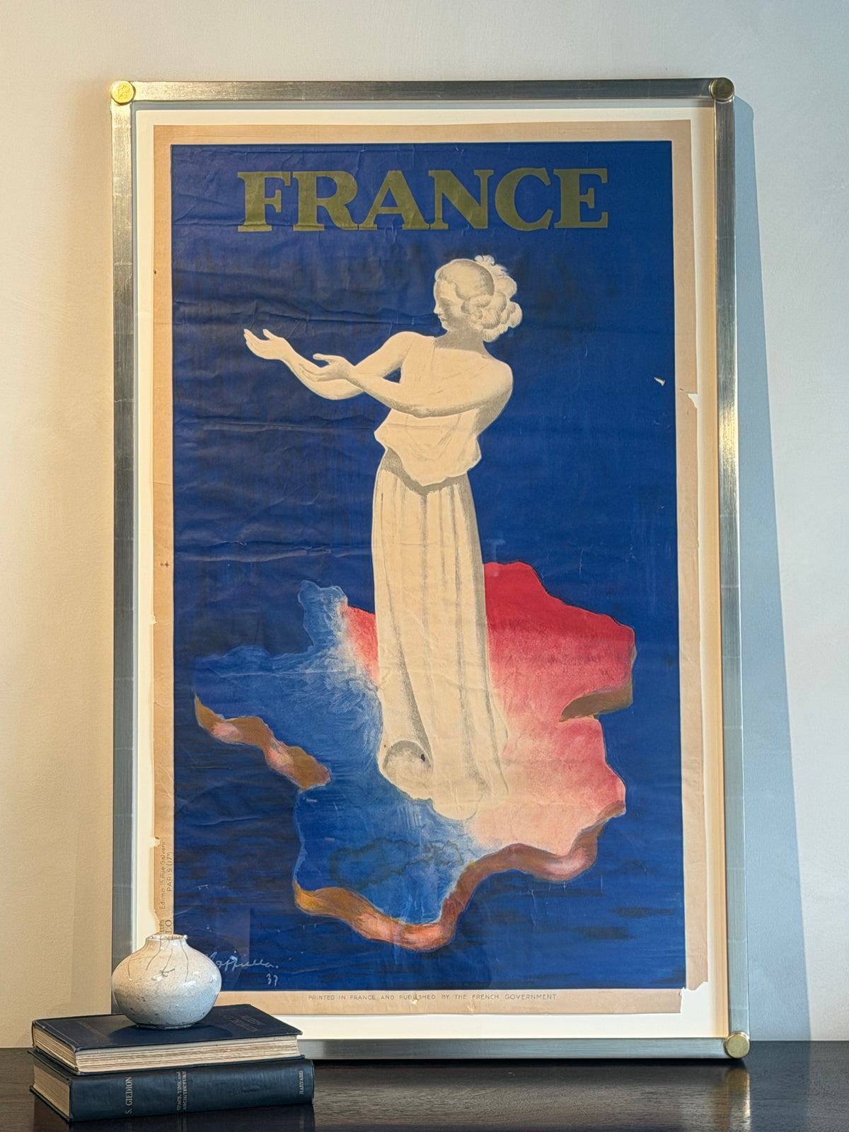 Leonetto Cappiello "France" World Fair Poster, Signed and Dated 1937