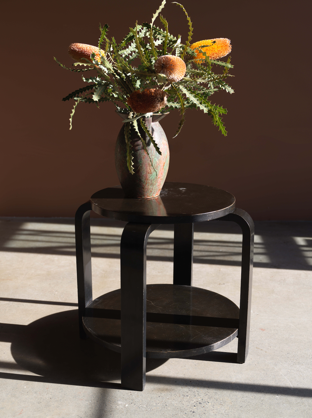 Art Deco Black Side Table