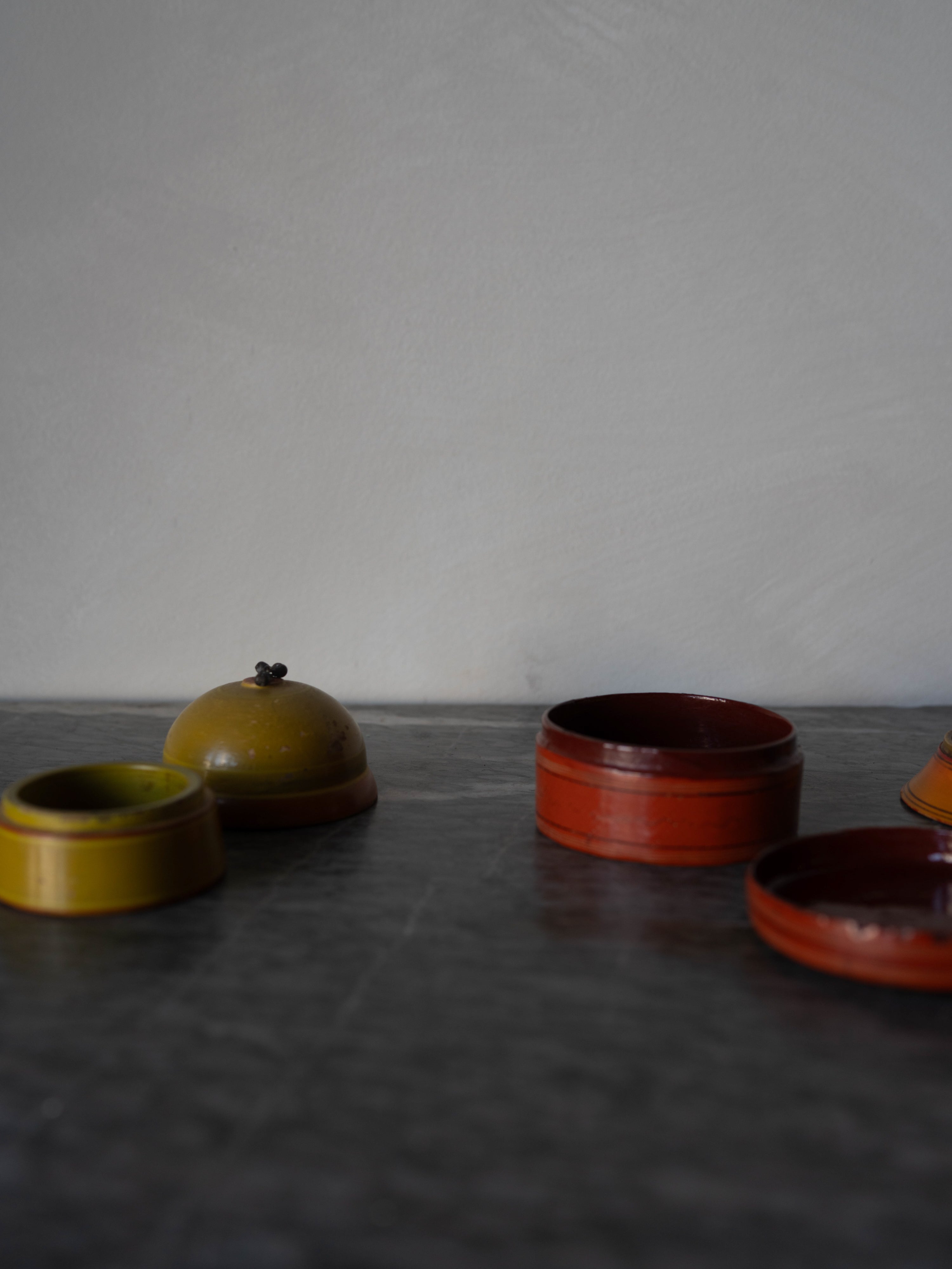 Set of Japanese Art Deco Lacquered Boxes