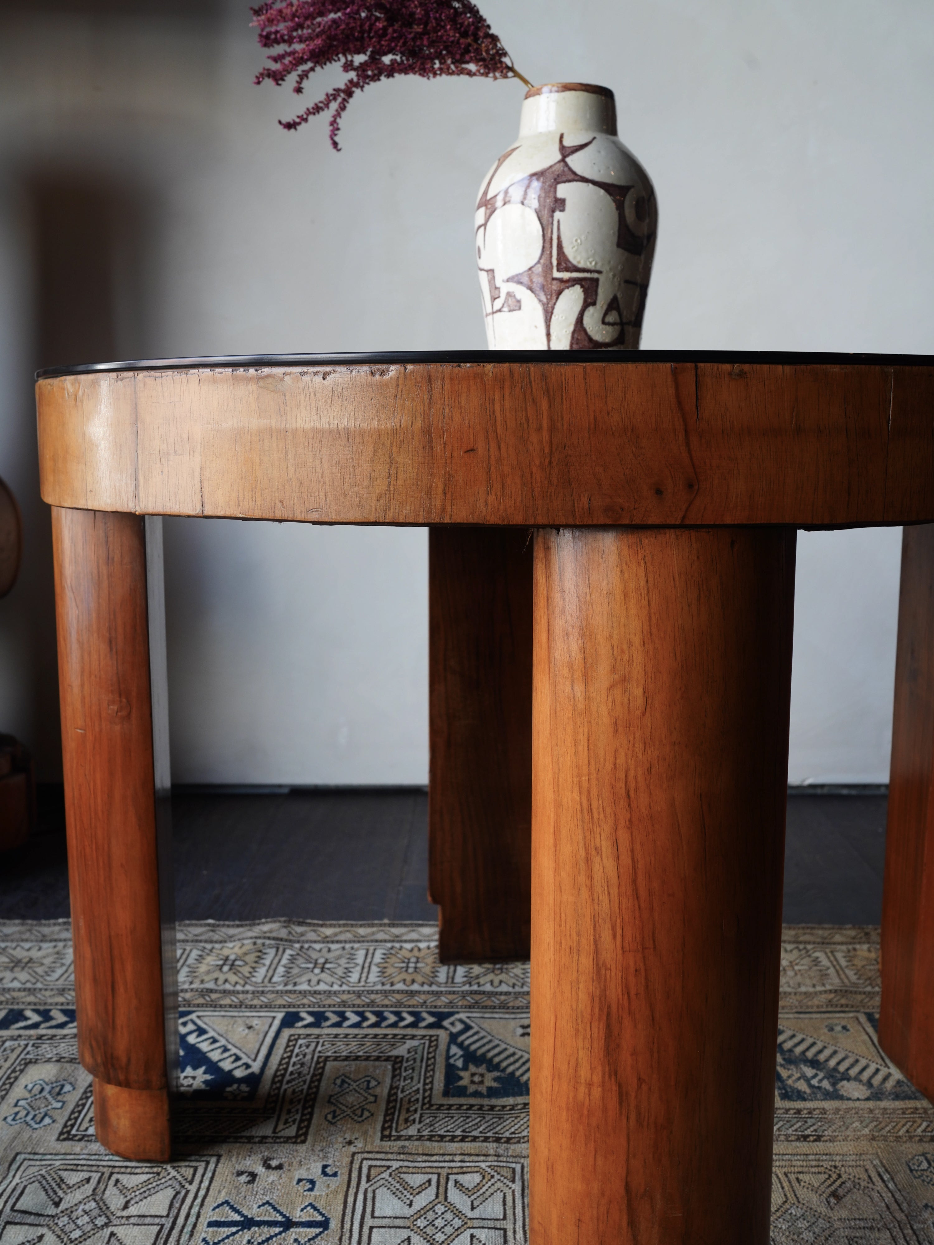 Italian Midcentury Walnut Side Table