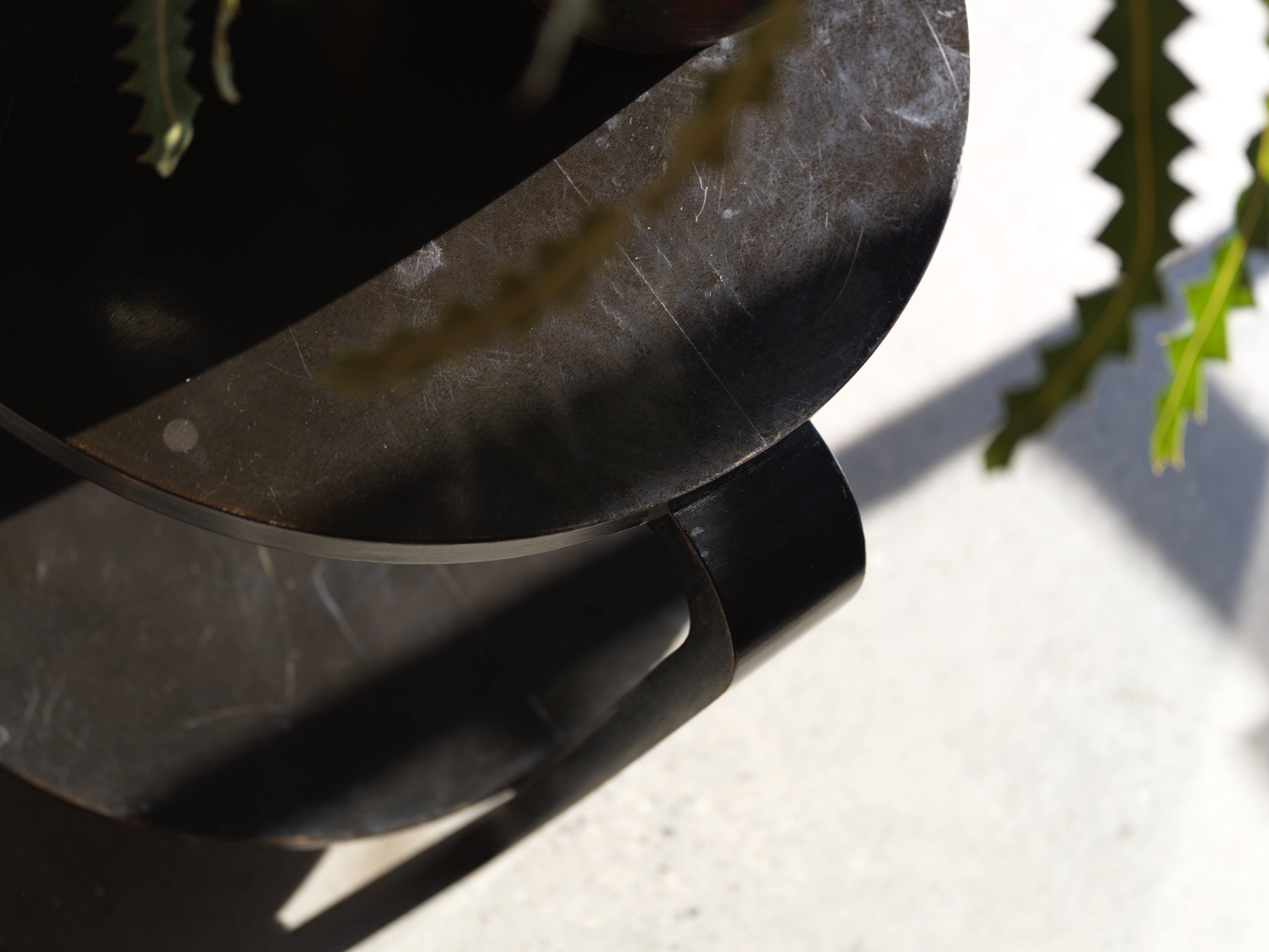 Art Deco Black Side Table