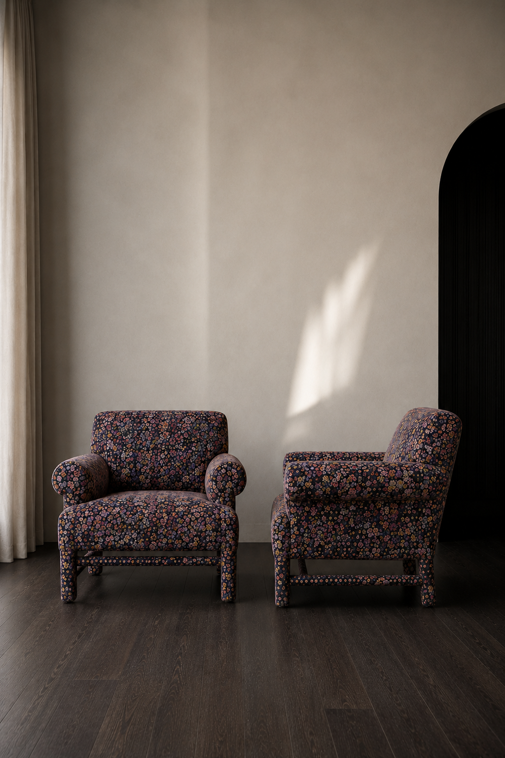 Vintage Donghia Lounge Chairs, Pair