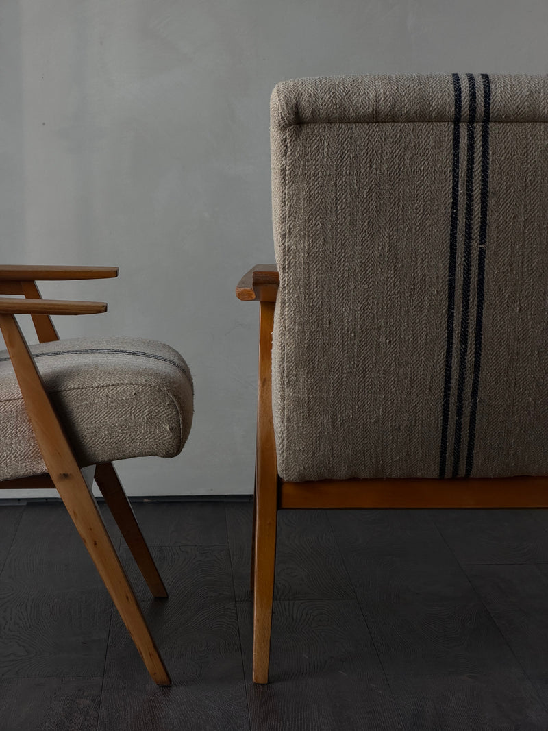 Mid-Century Lounge Chairs, Pair