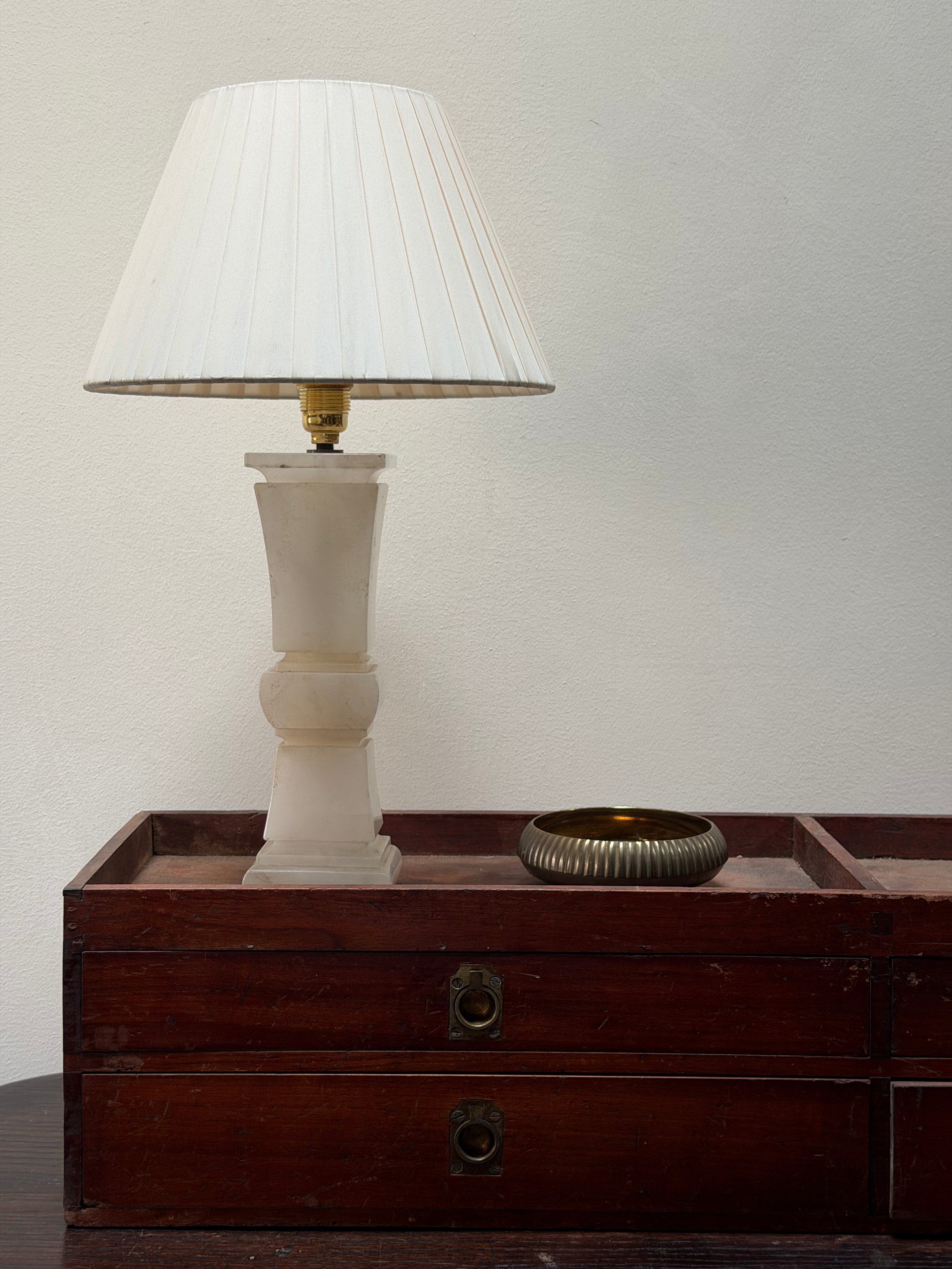 Petite Alabaster Table Lamp