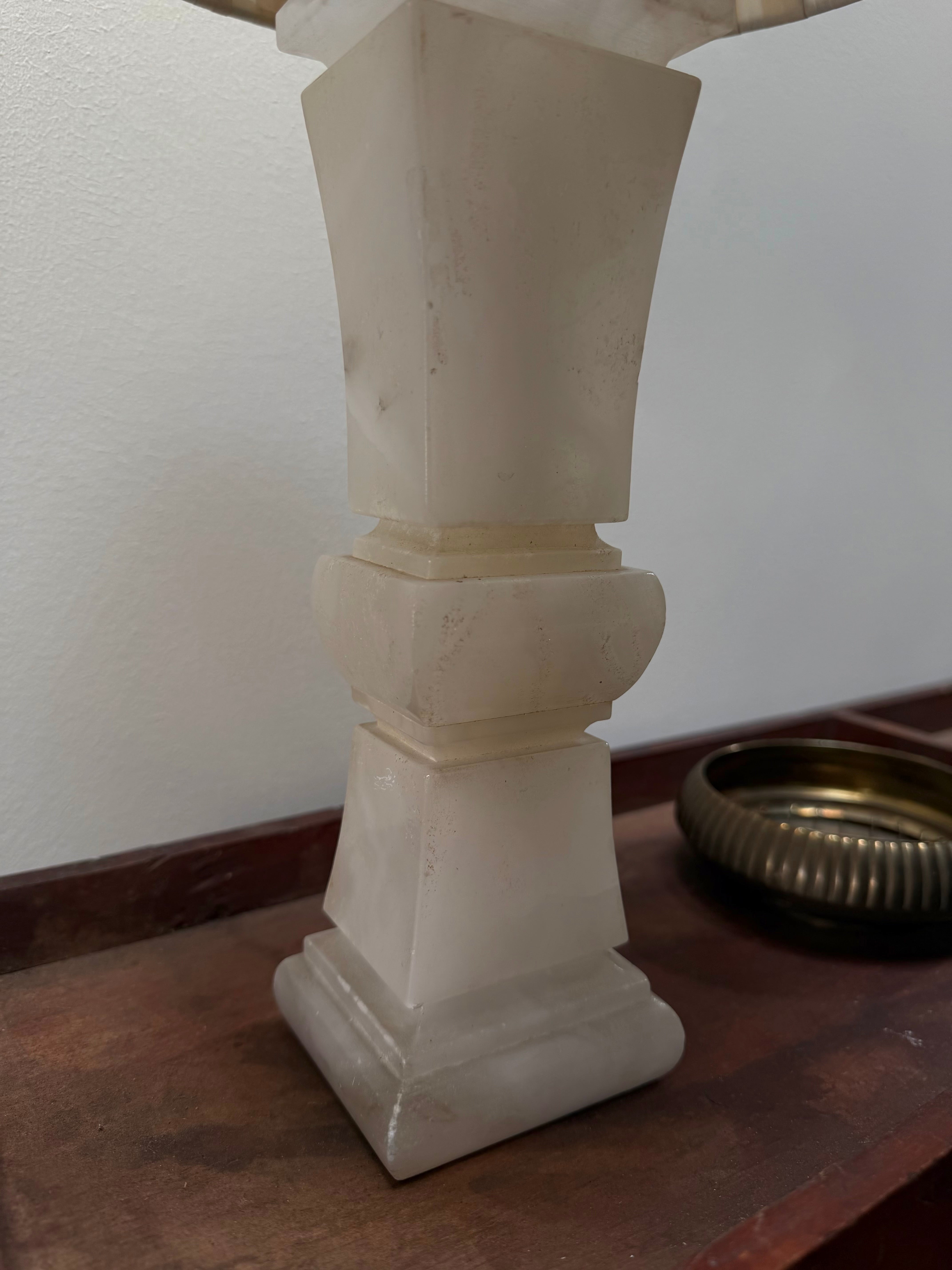 Petite Alabaster Table Lamp