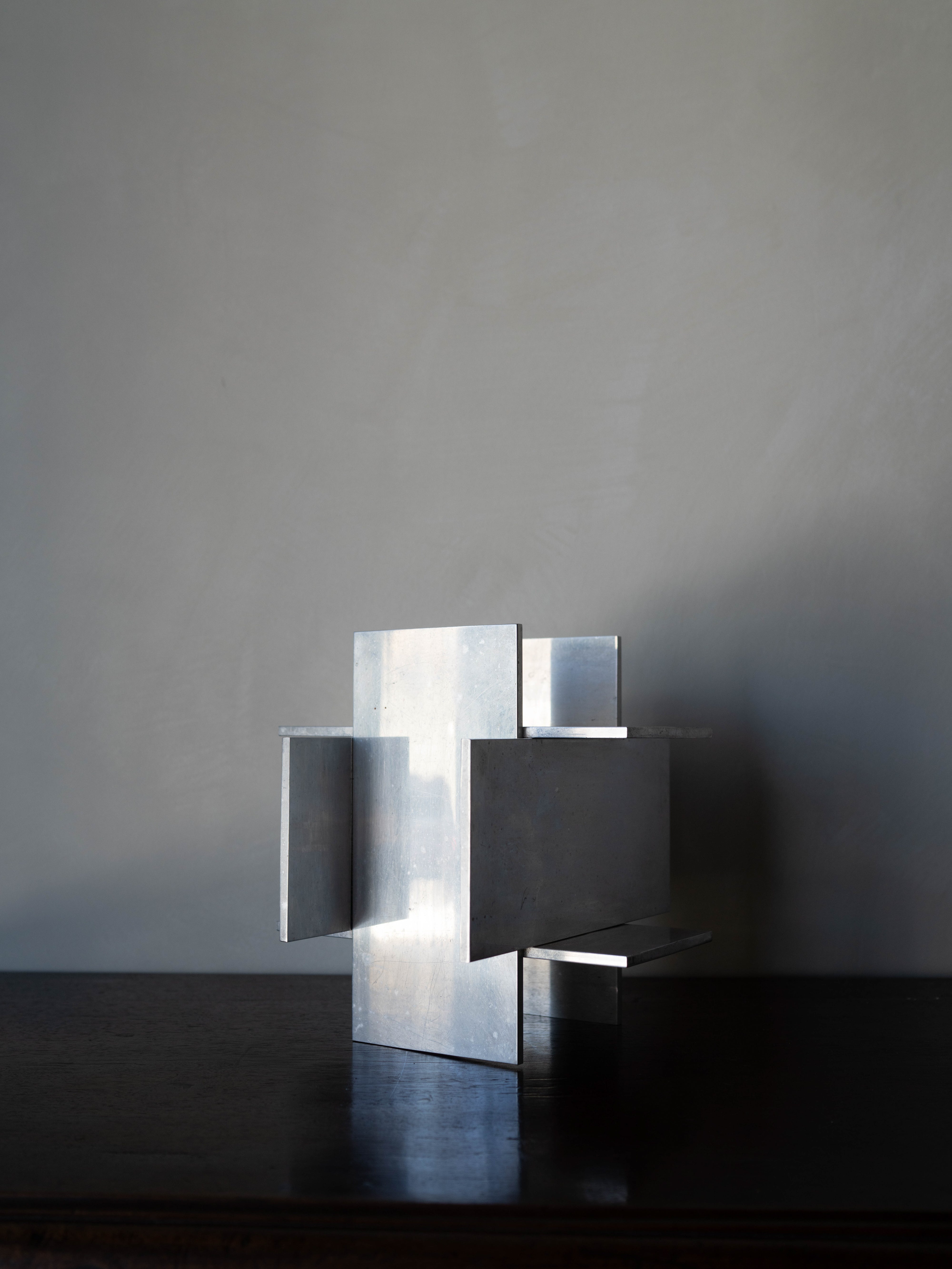 Mid-Century Modern Aluminum Table Sculpture, 1960s