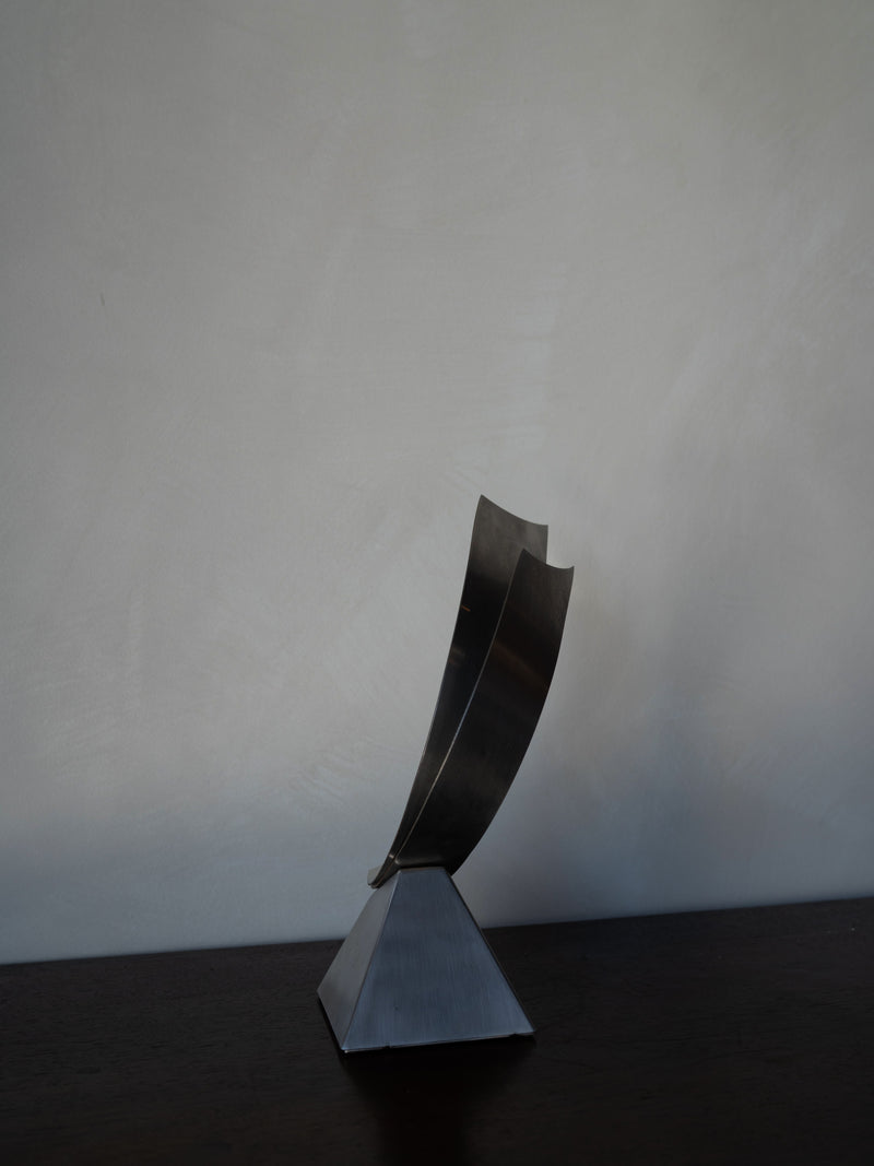 Pair of Abstract Modern Metal Table Sculptures