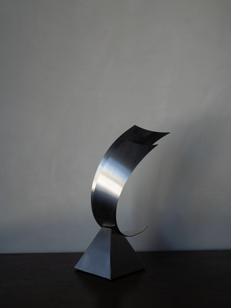 Pair of Abstract Modern Metal Table Sculptures