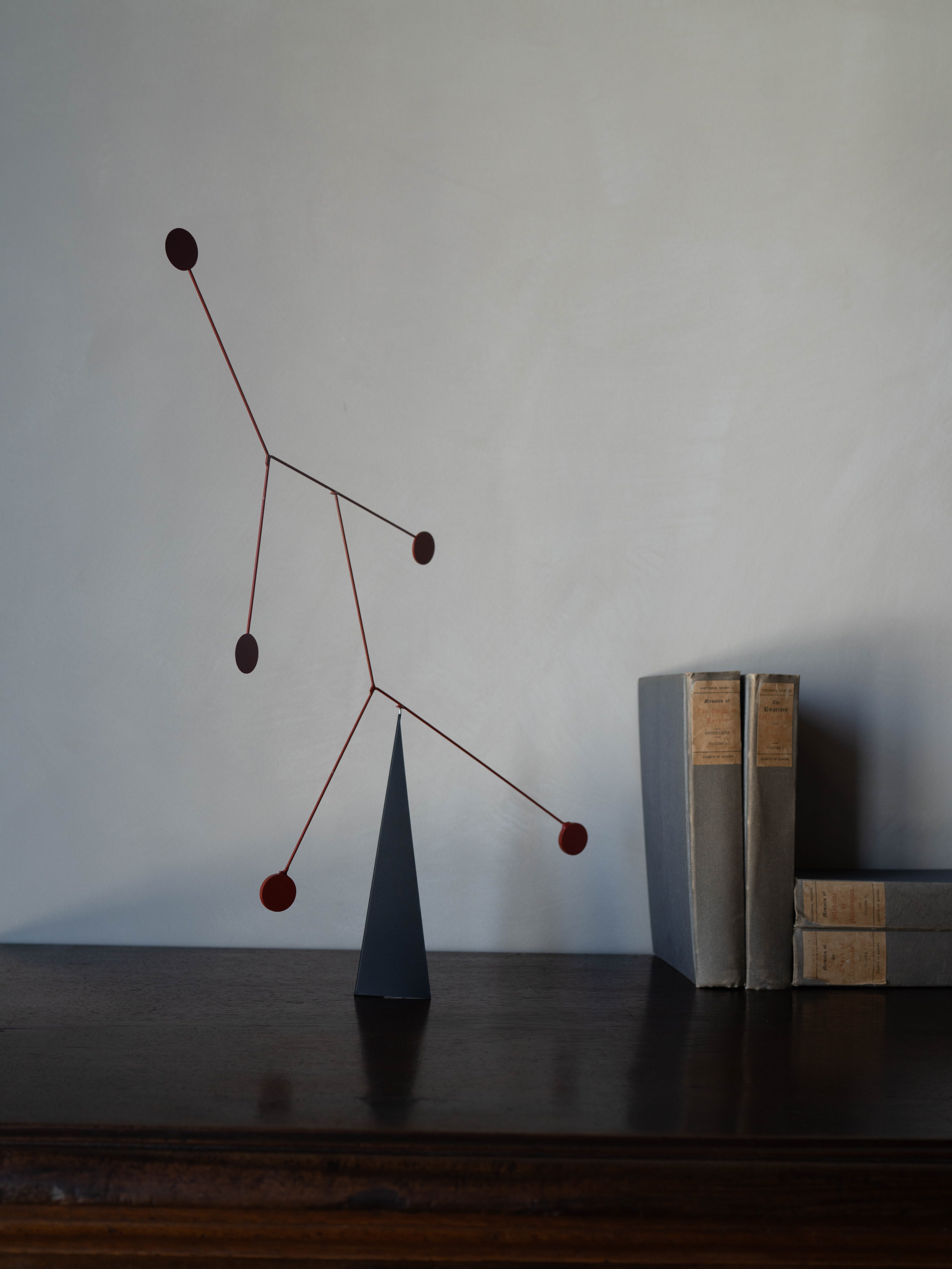 Modernist Metal Stabile Tabletop Sculpture
