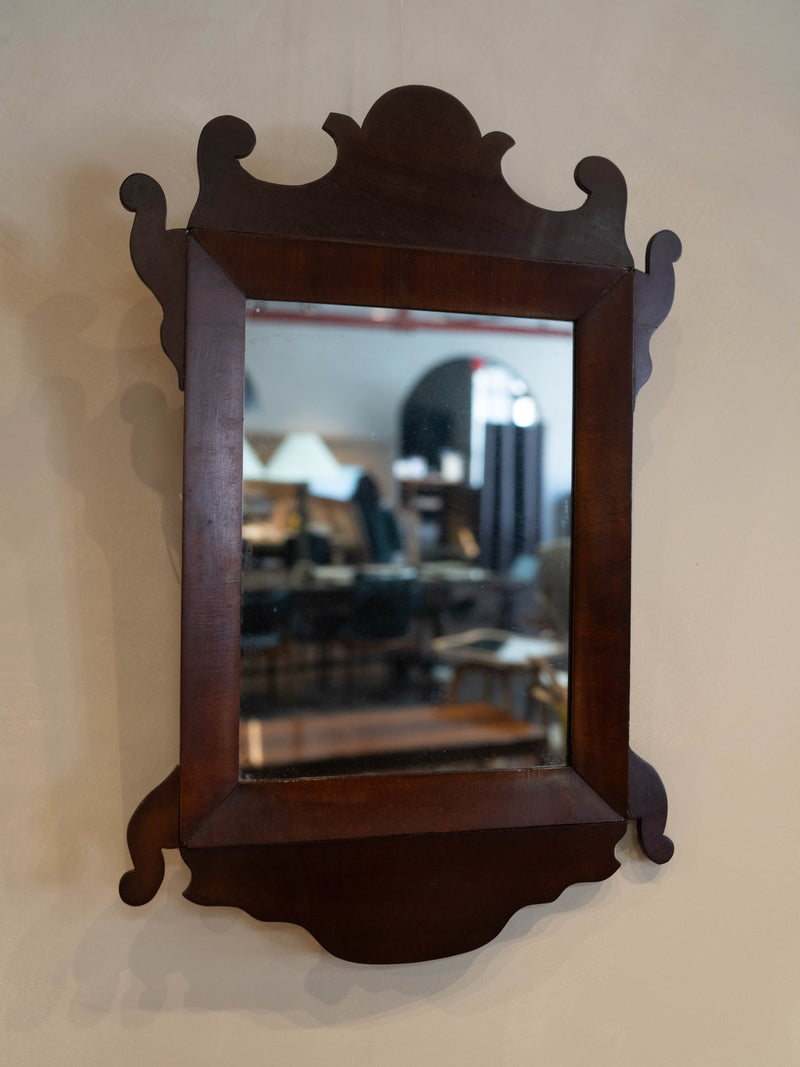 Country Mahogany Mirror c. 1800