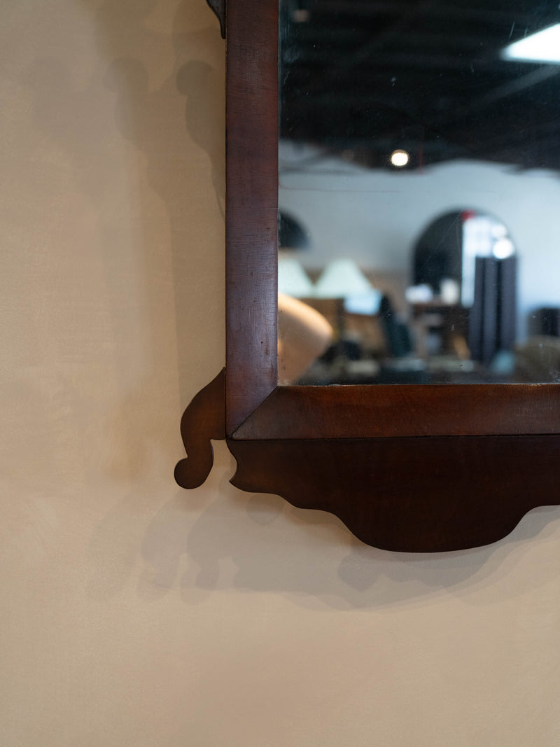 Country Mahogany Mirror c. 1800