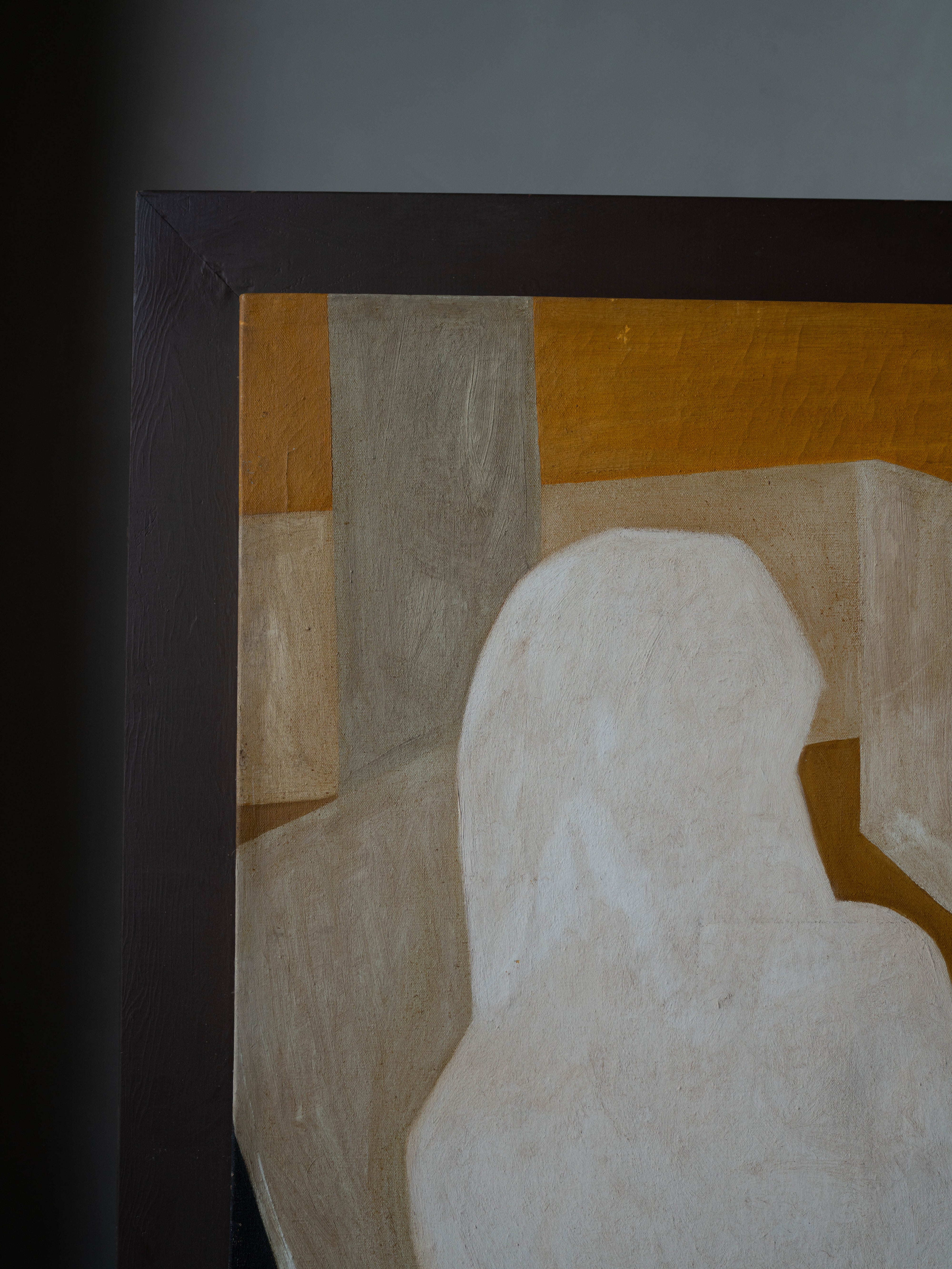 Large Modernist Figural Painting “Out of Body Experience” by Gene Zolbert