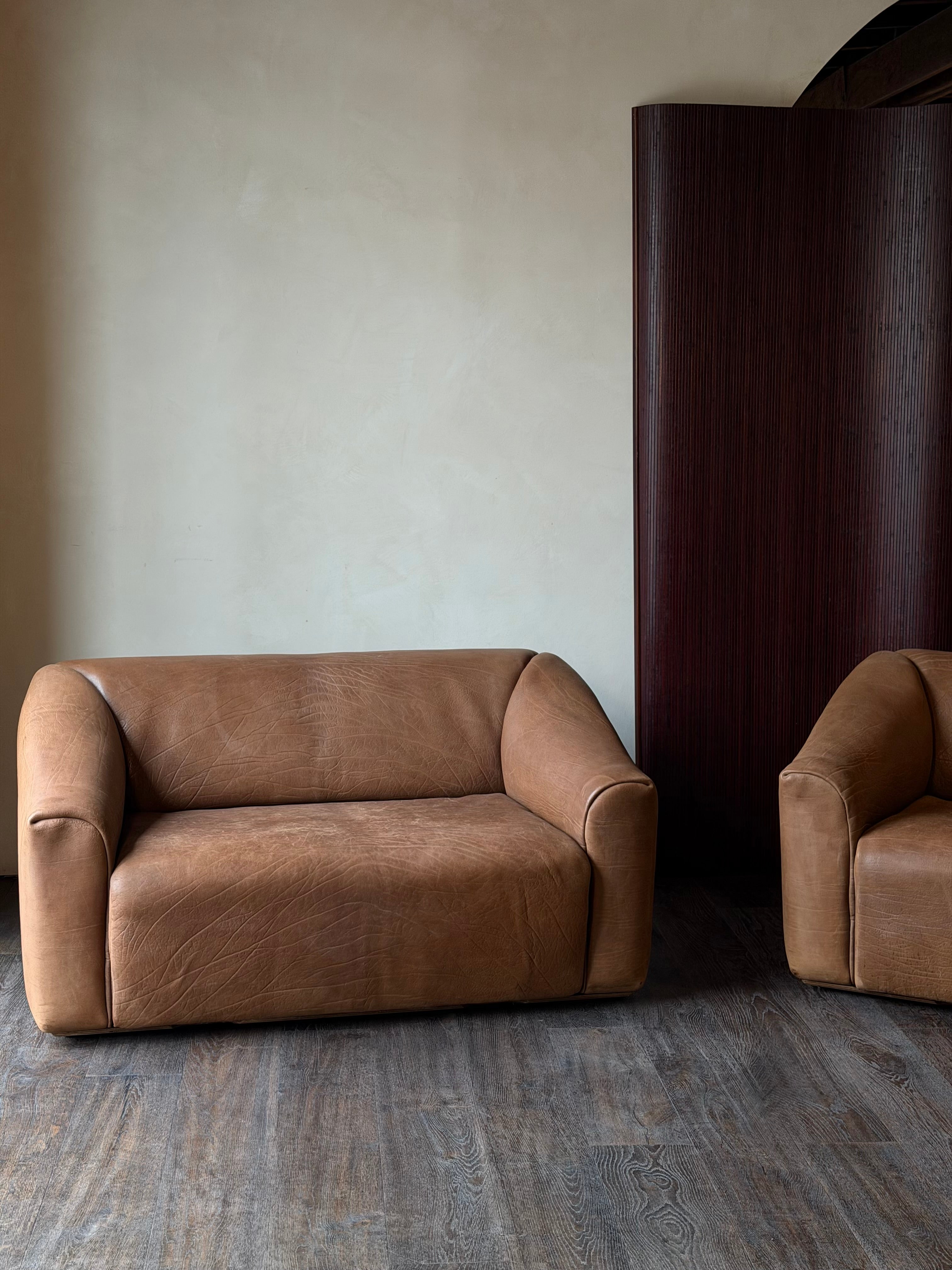 De Sede DS 47 Leather Loveseat